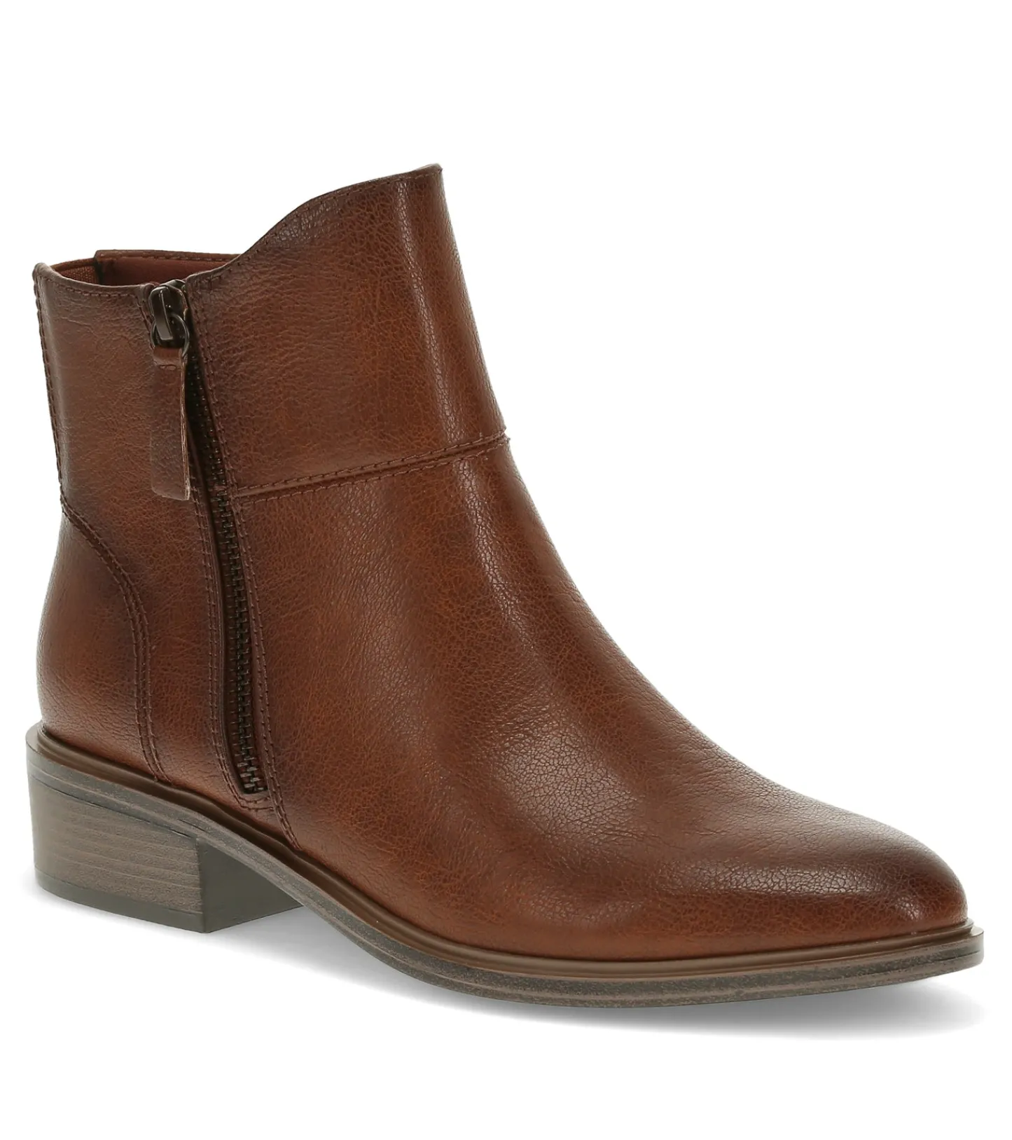 Baretraps Booties^Alona Block Heel Bootie Cognac