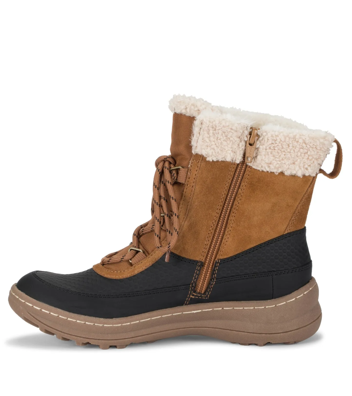 Baretraps Cold Weather Boots^Alta Cold Weather Bootie Cognac/BlackSuede