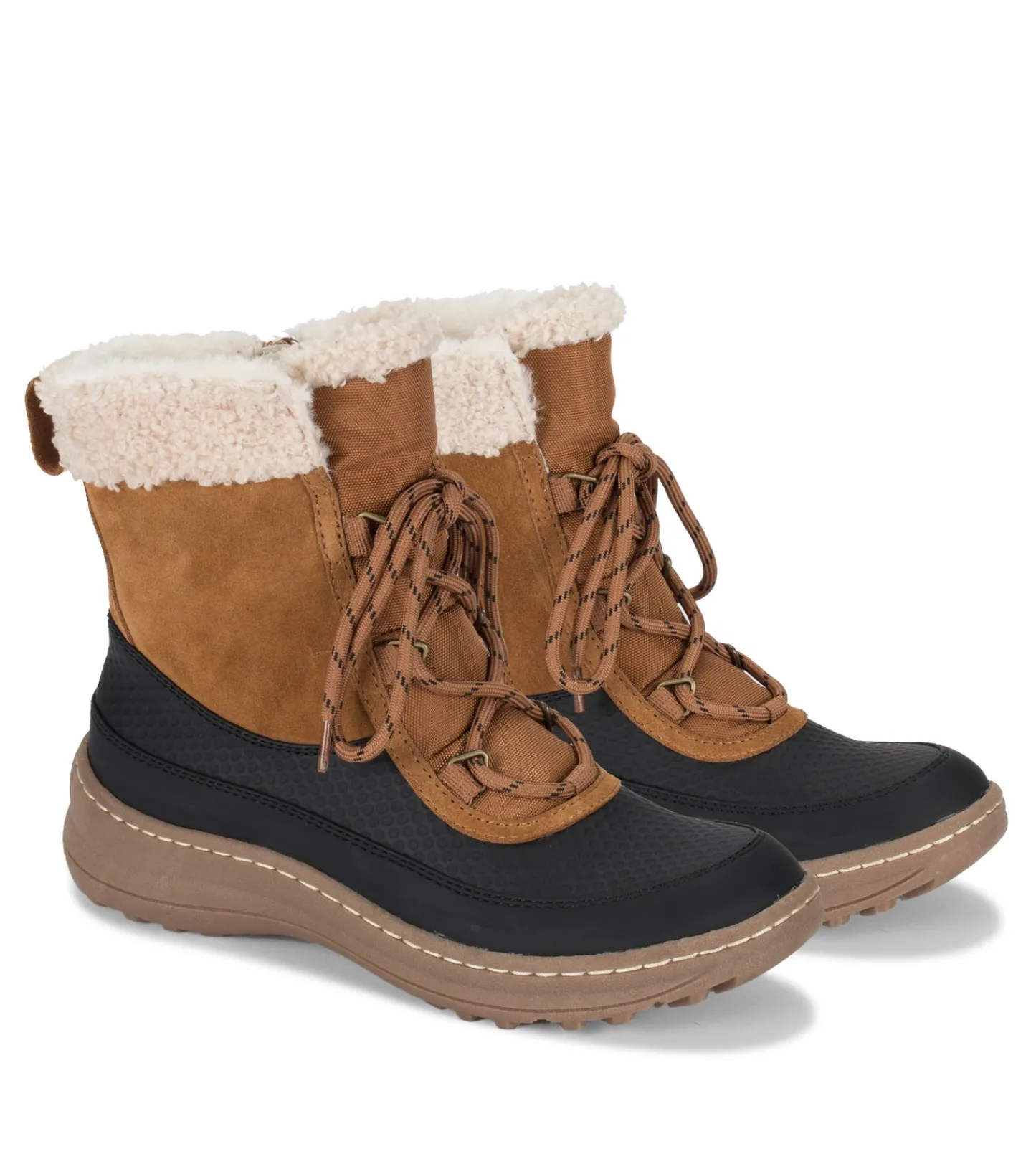 Baretraps Cold Weather Boots^Alta Cold Weather Bootie Cognac/BlackSuede