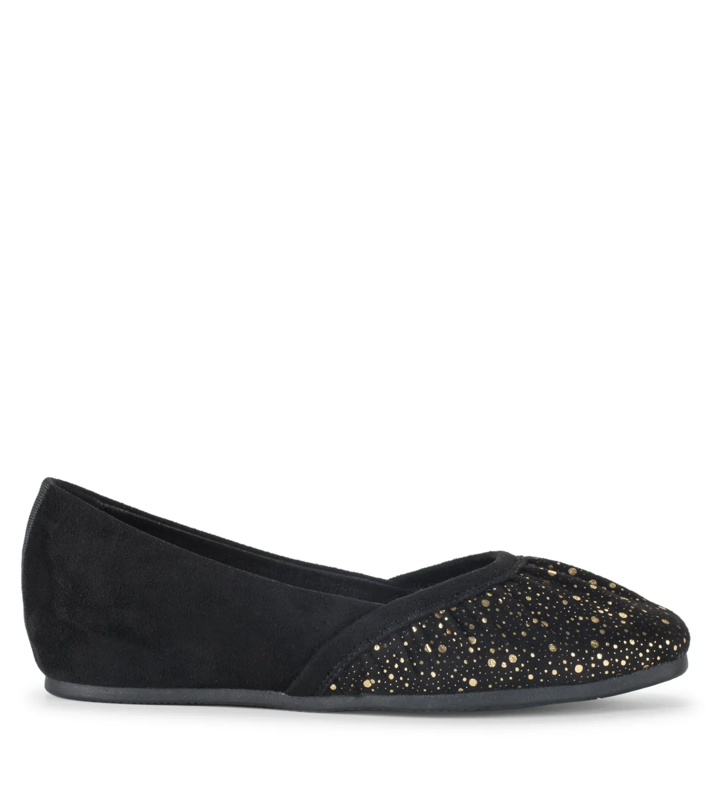 Baretraps Flats & Loafers^Charlie Flat Black/OldGold