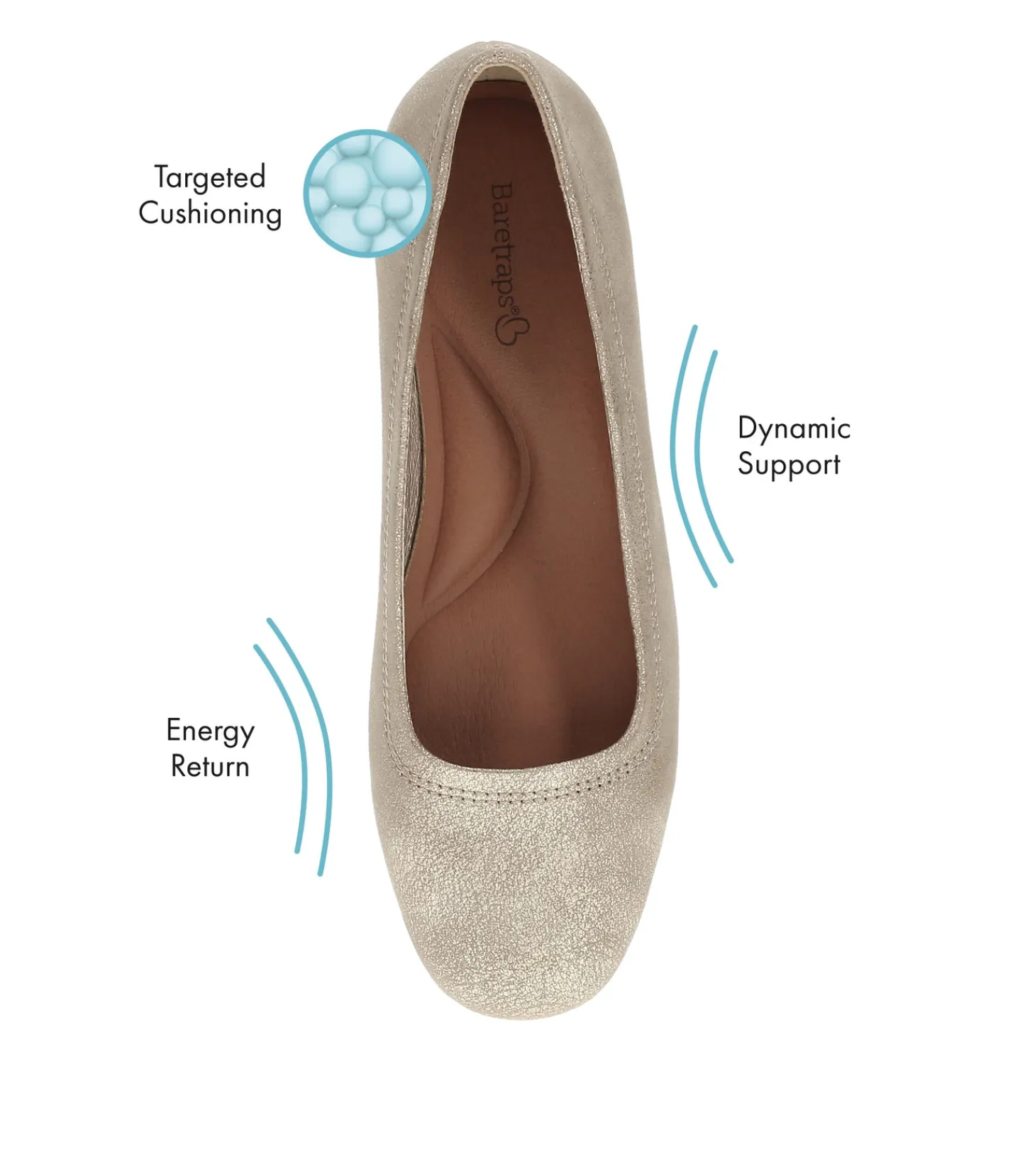 Baretraps Flats & Loafers | Dress Shoes^Covette Wedge Slip On LightChampagne