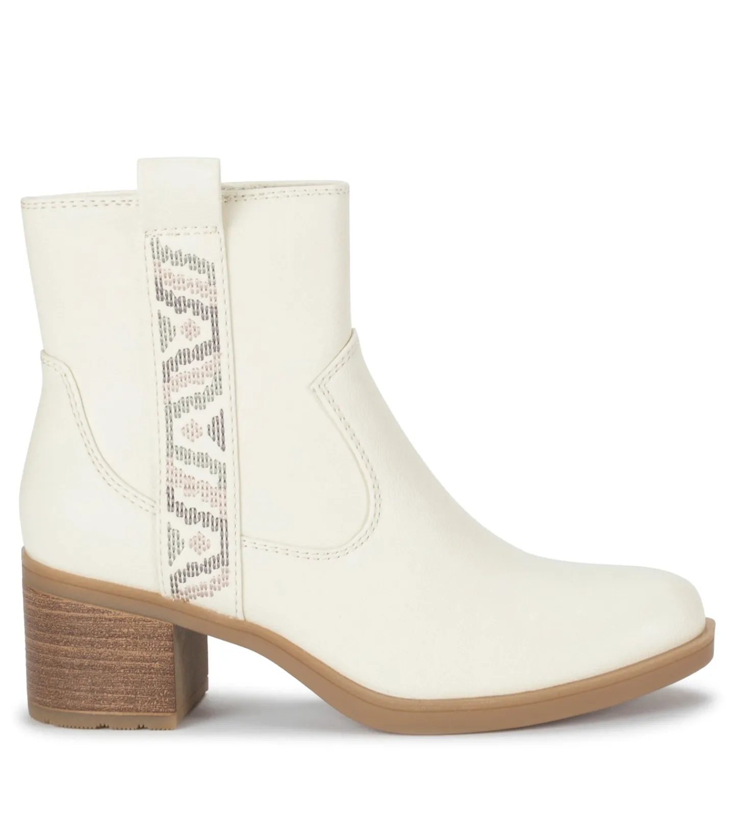 Baretraps Booties^Covina Block Heel Bootie Cream