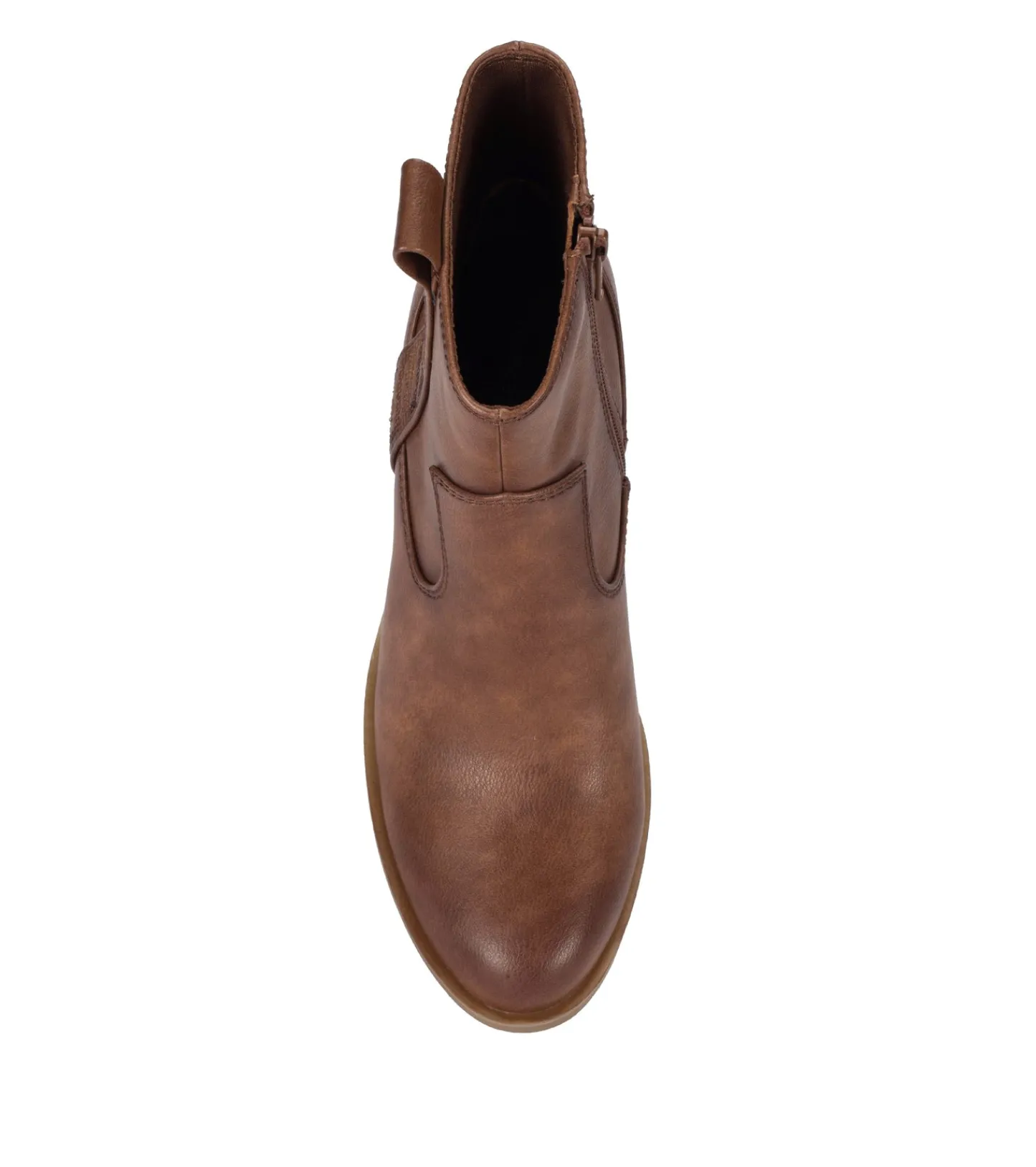Baretraps Booties^Covina Block Heel Bootie BrushBrown