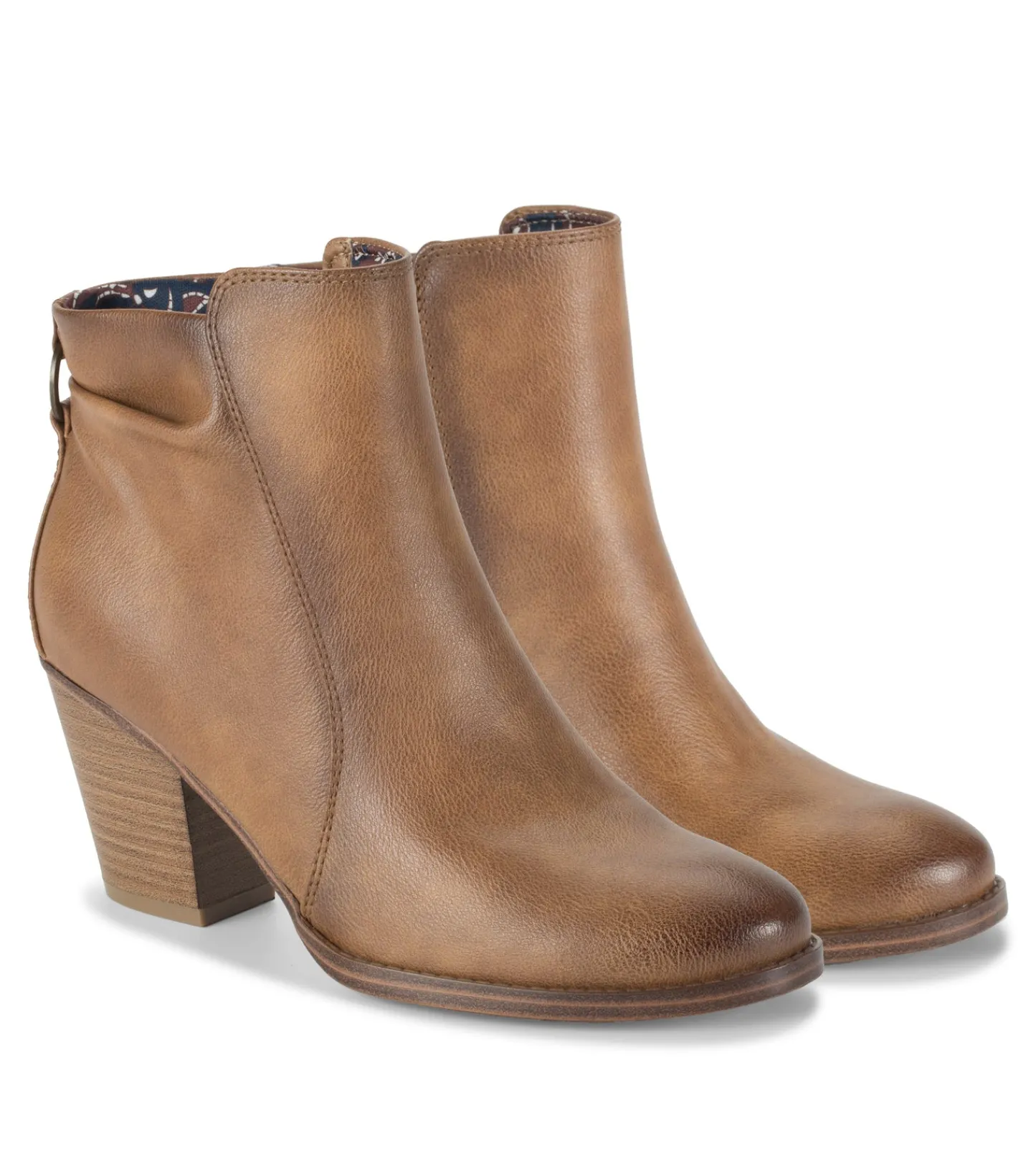 Baretraps Booties^Crystal Block Heel Bootie Auburn