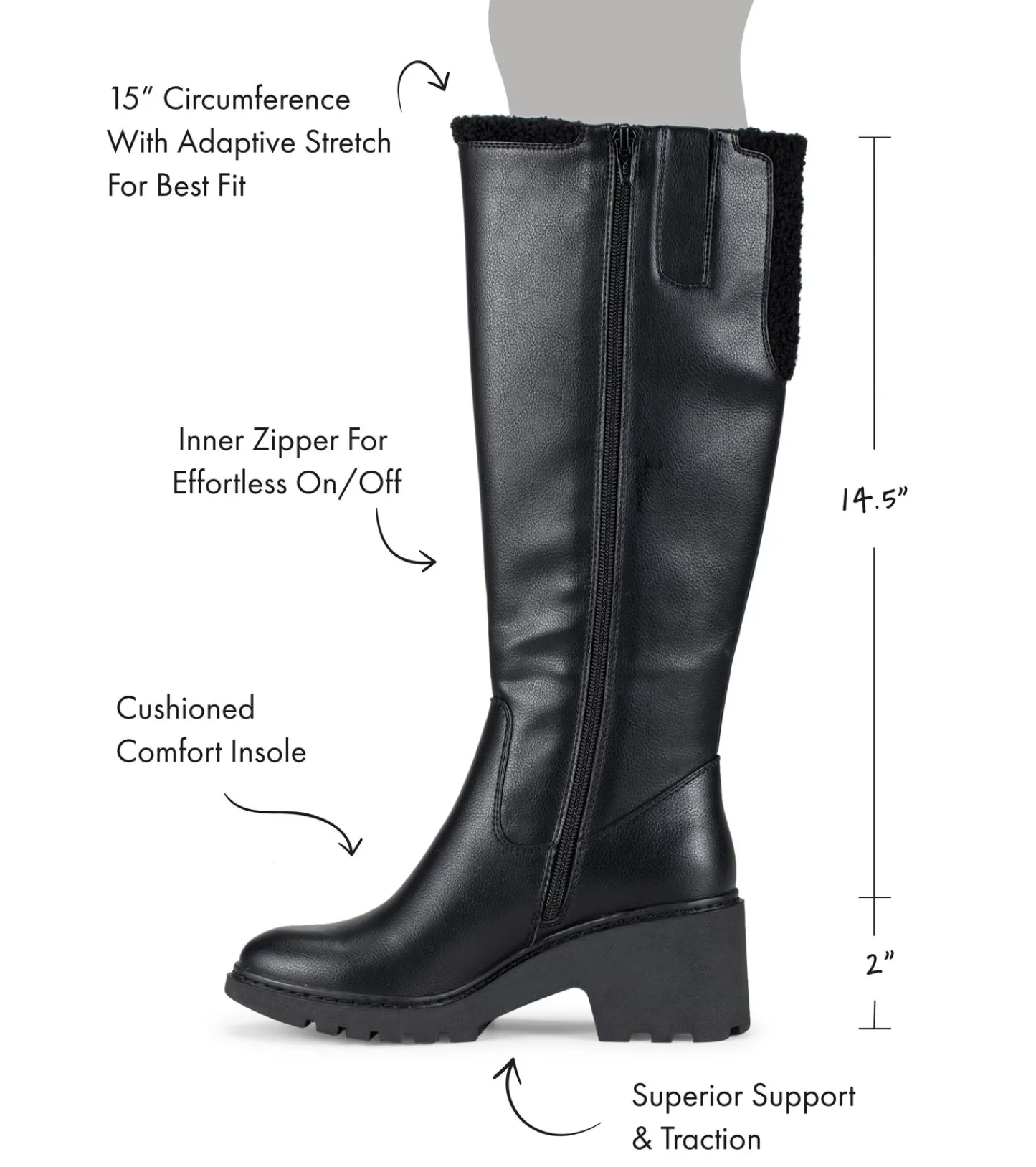 Baretraps Knee High Boots^Dalary Tall Boot Black