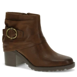 Baretraps Booties^Deborah Block Heel Bootie BrushBrown