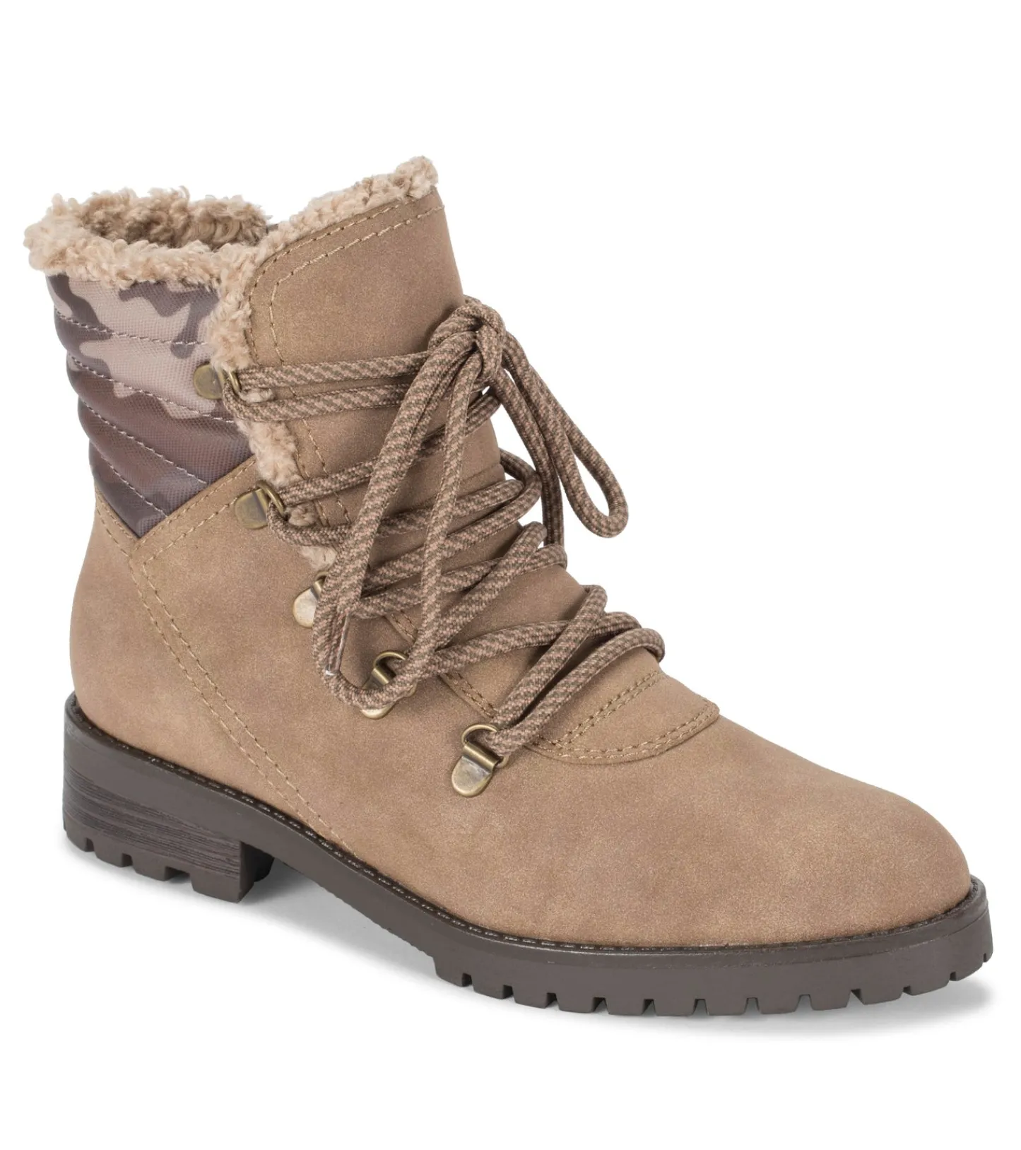 Baretraps Booties^Dennison Lace Up Boot MushroomCamo