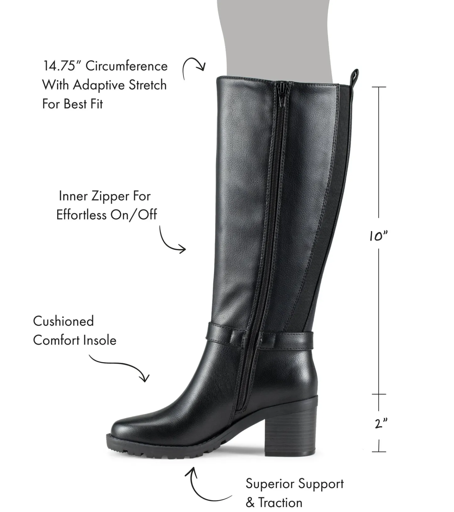 Baretraps Knee High Boots^Dylia Tall Boot Black