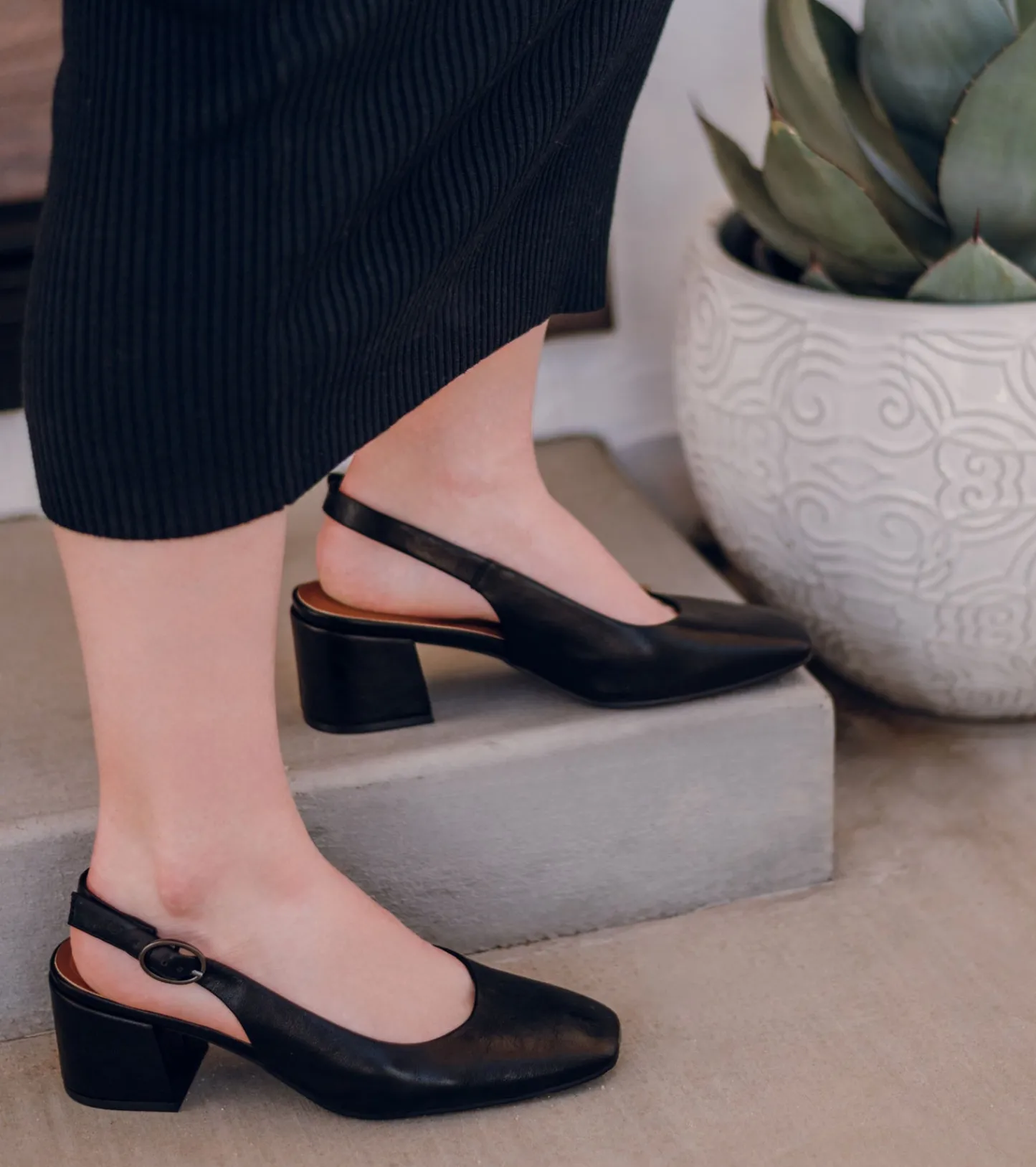 Baretraps Dress Shoes^Ester Block Heel Slingback Pump Black
