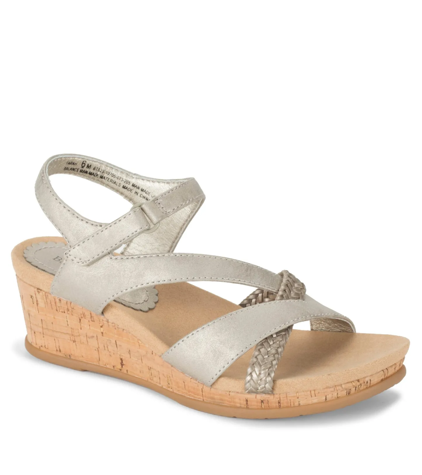 Baretraps Wedge Sandals^Farah Wedge Sandal Champagne