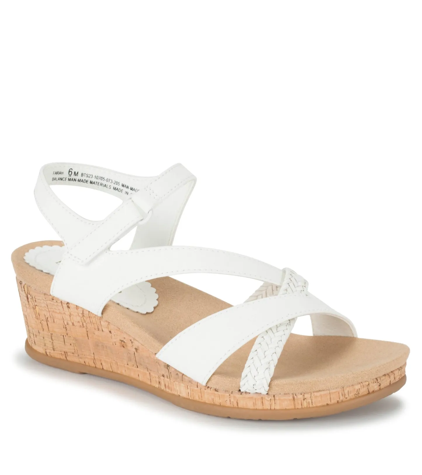 Baretraps Wedge Sandals^Farah Wedge Sandal White