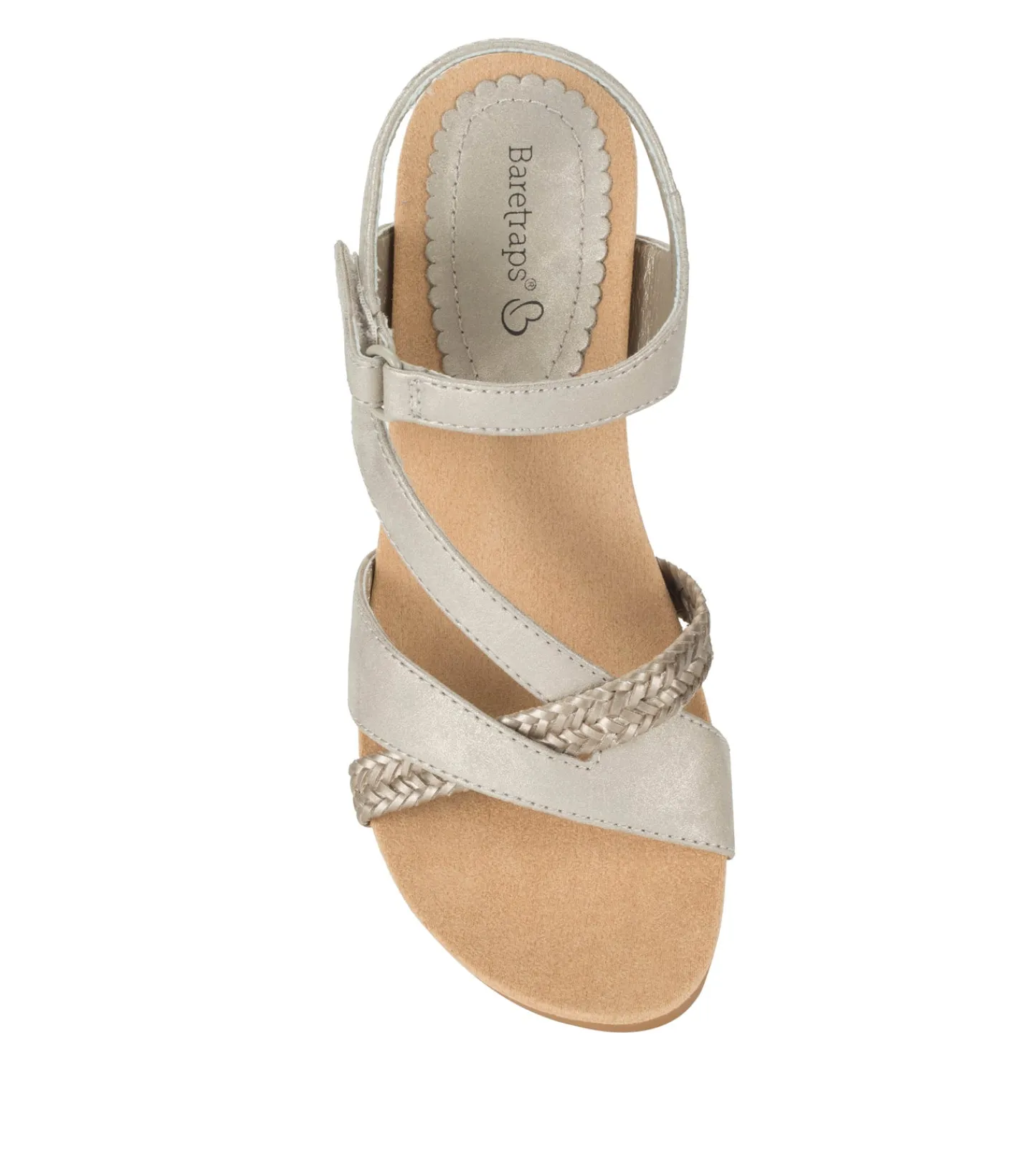Baretraps Wedge Sandals^Farah Wedge Sandal Champagne