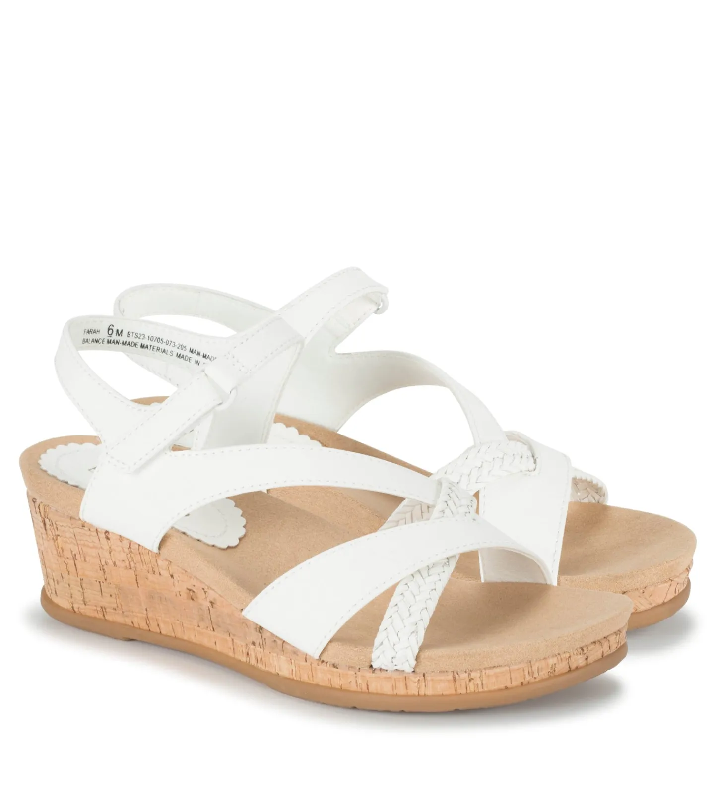 Baretraps Wedge Sandals^Farah Wedge Sandal White