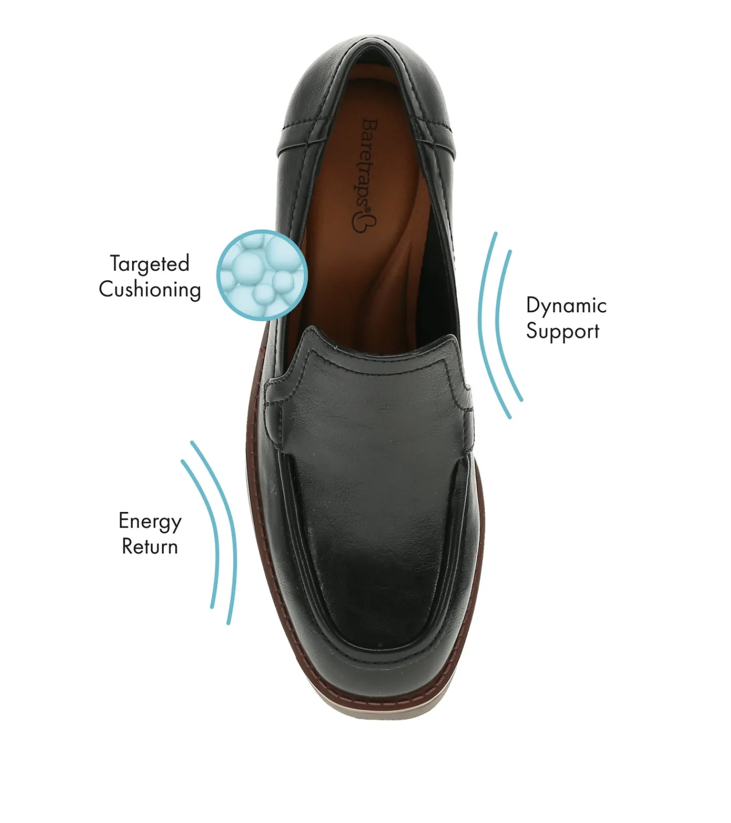 Baretraps Flats & Loafers | Dress Shoes^Gretel Block Heel Loafer Black