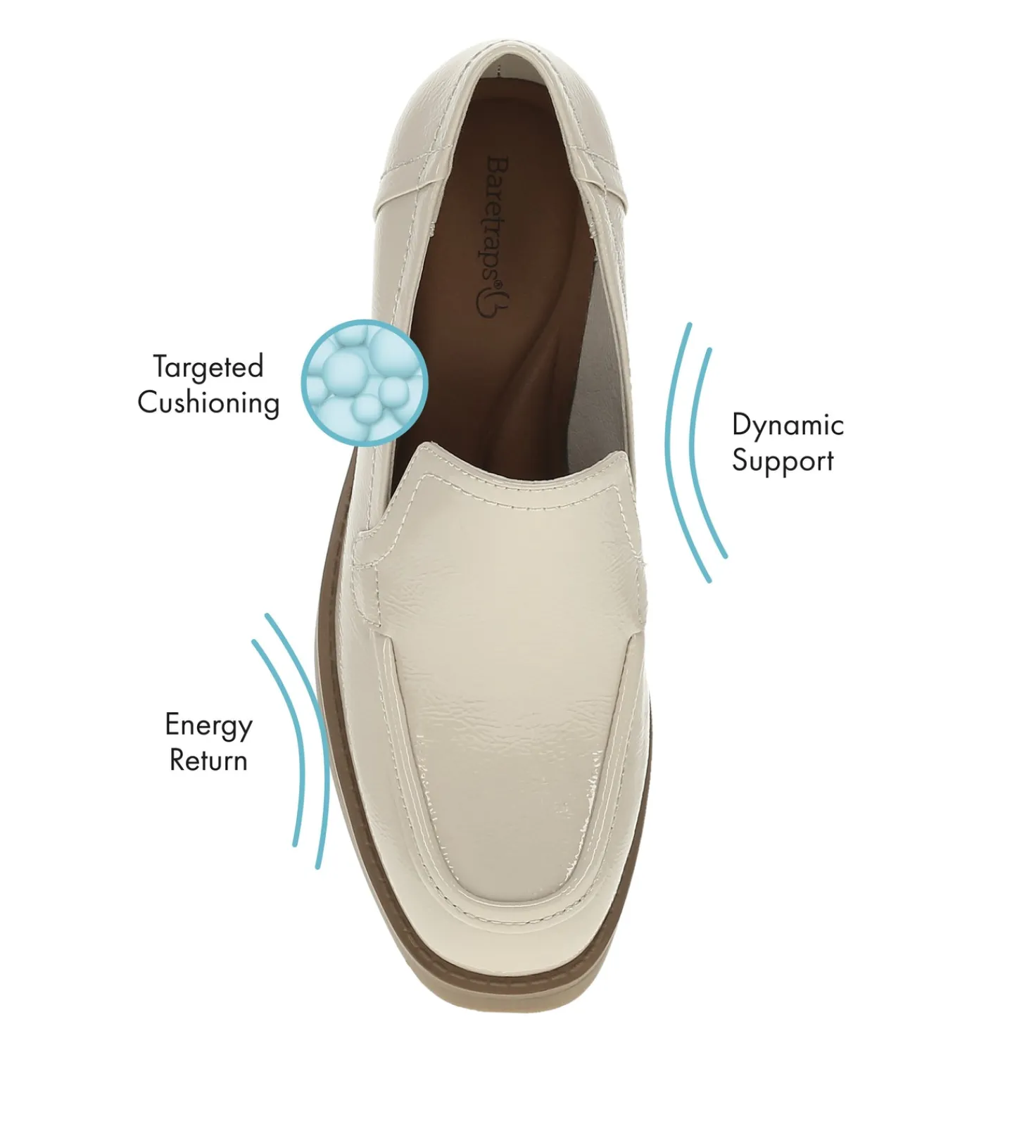 Baretraps Flats & Loafers | Dress Shoes^Gretel Block Heel Loafer Ivory