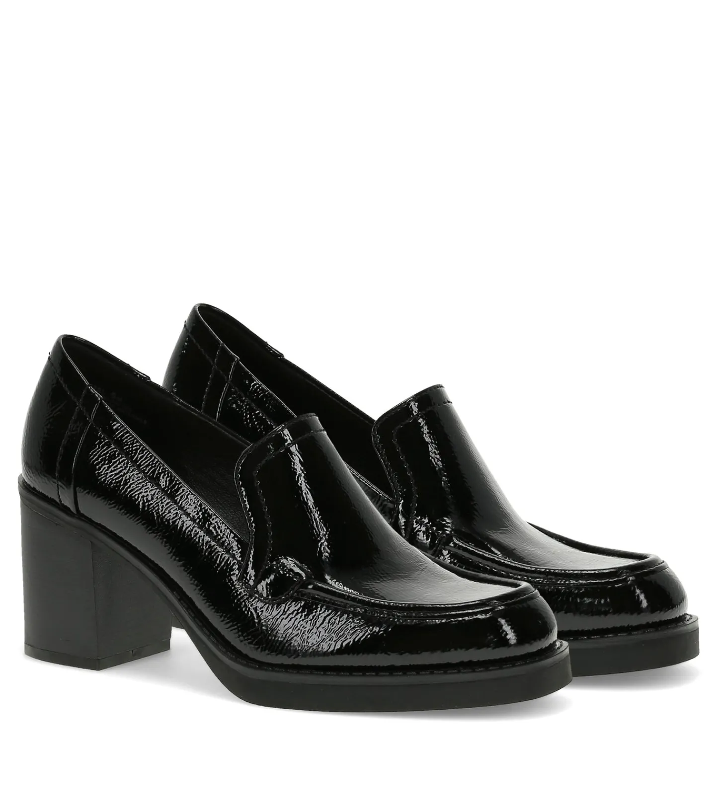 Baretraps Flats & Loafers | Dress Shoes^Gretel Block Heel Loafer BlackPatent