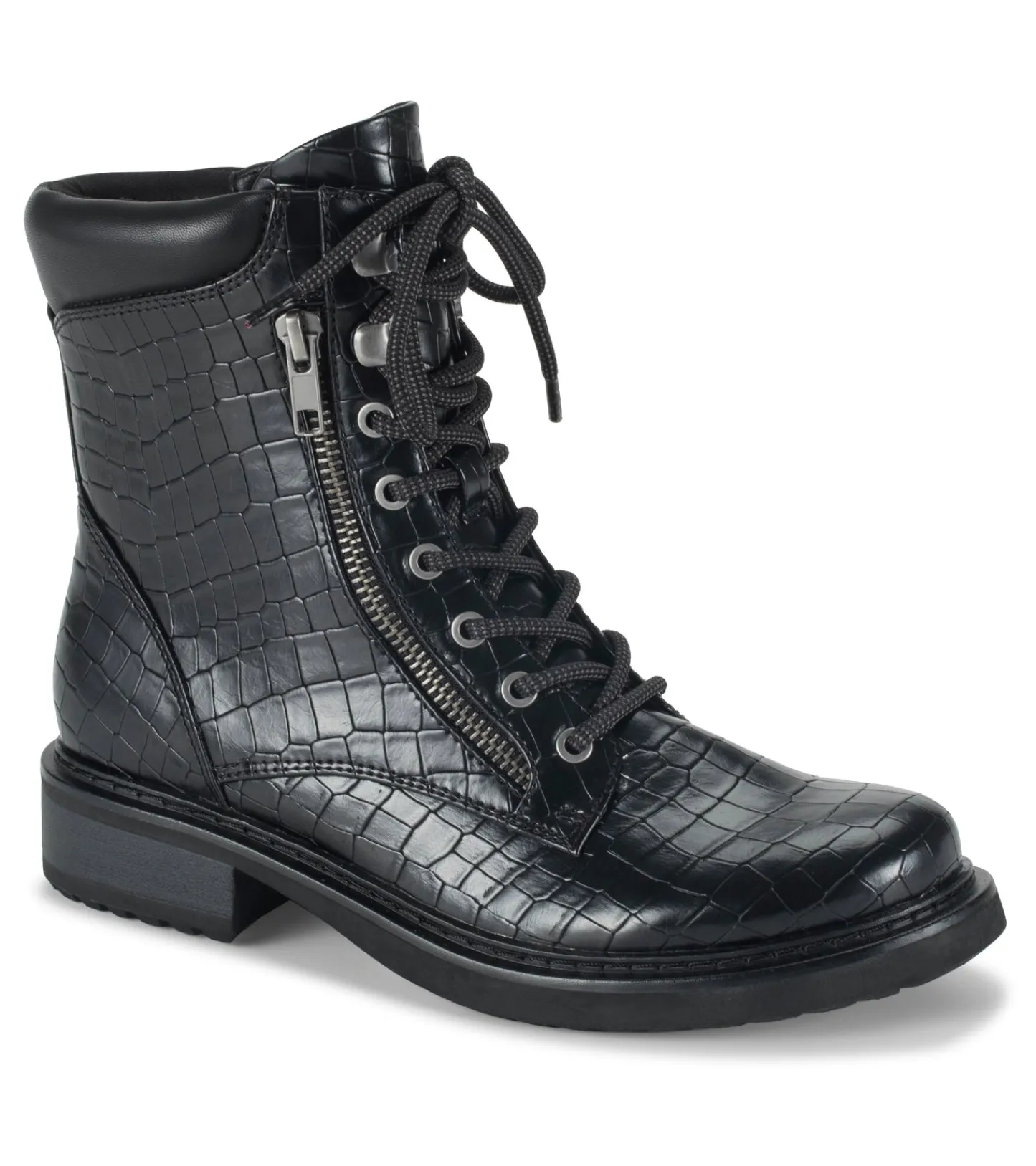 Baretraps Booties^Holden Lace Up Bootie BlackCroco