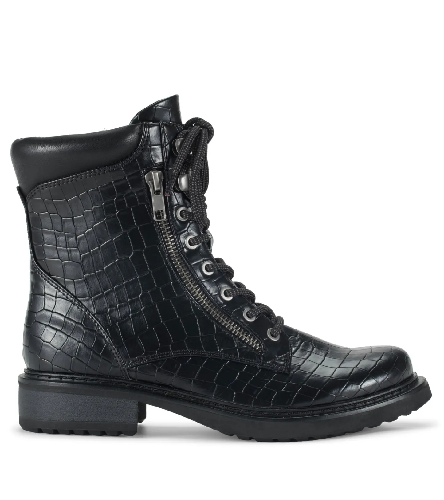 Baretraps Booties^Holden Lace Up Bootie BlackCroco