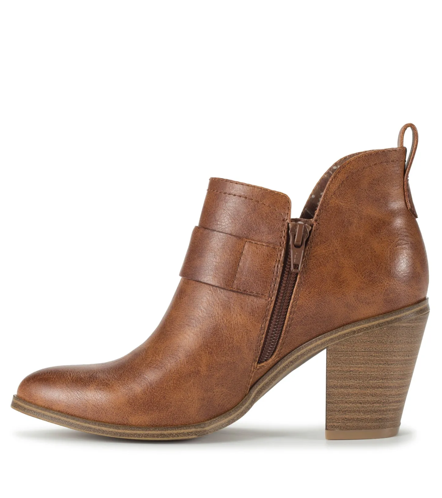 Baretraps Booties^Karina Block Heel Ankle Bootie Brown