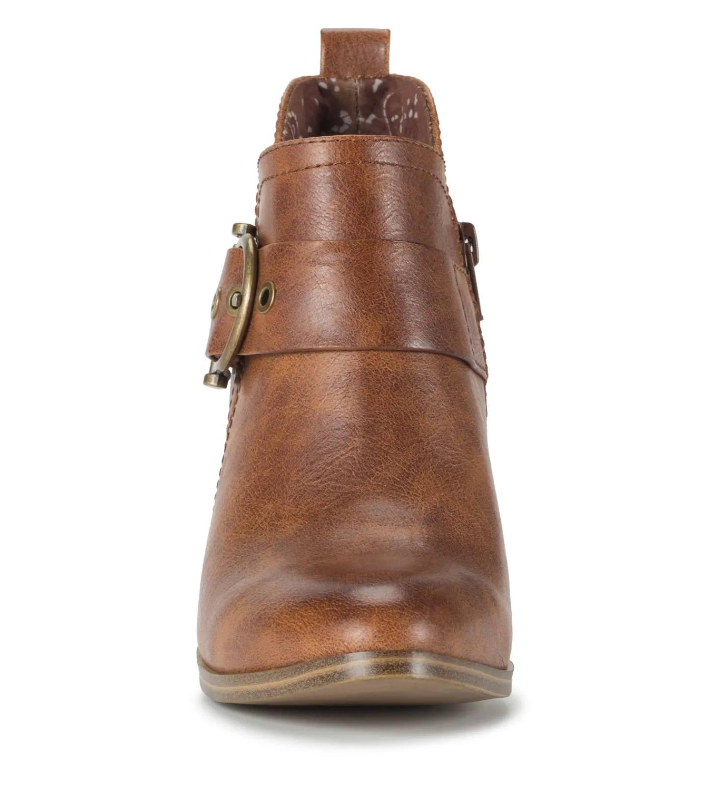 Baretraps Booties^Karina Block Heel Ankle Bootie Brown