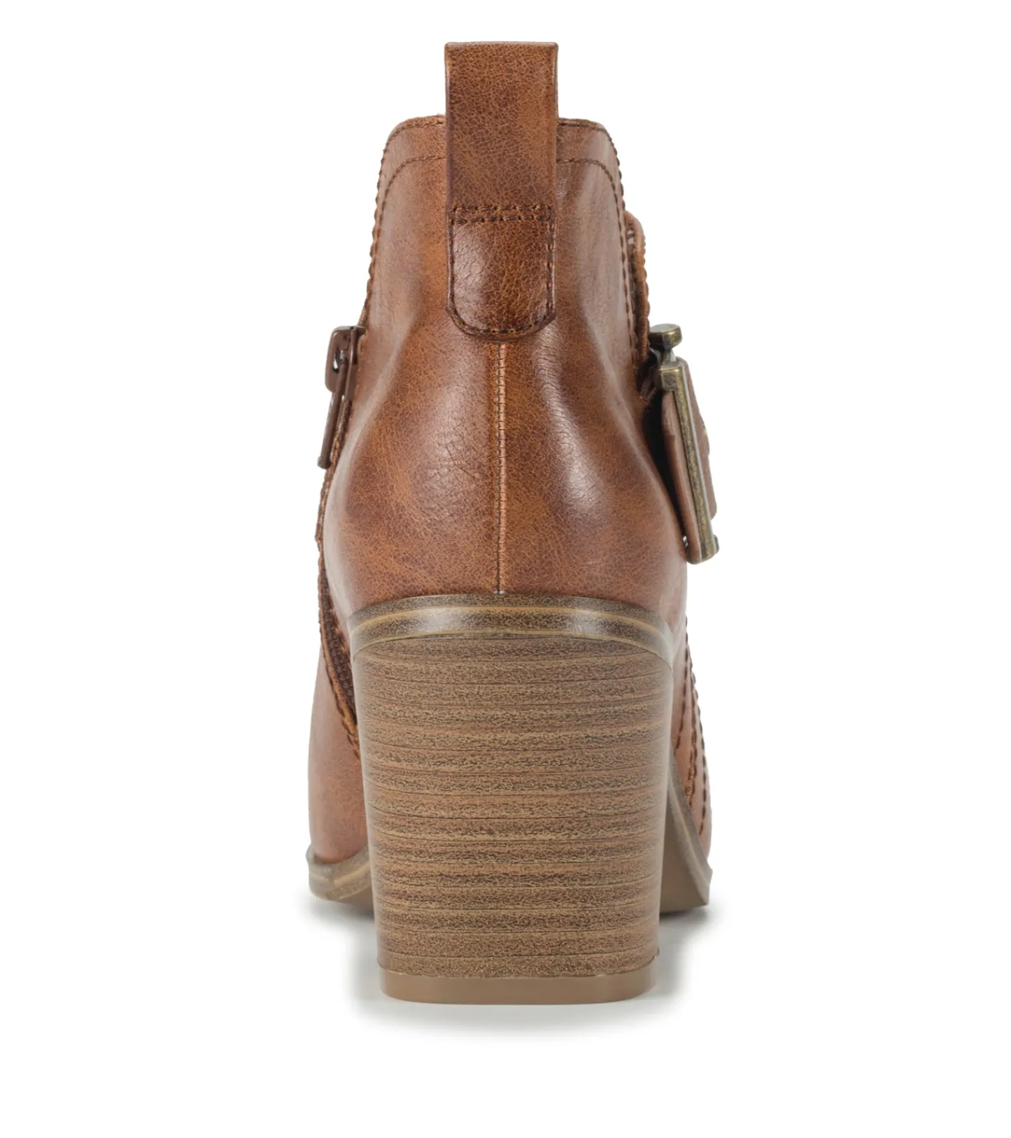 Baretraps Booties^Karina Block Heel Ankle Bootie Brown