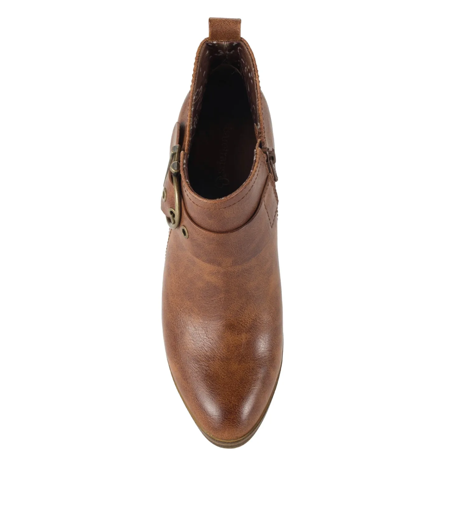 Baretraps Booties^Karina Block Heel Ankle Bootie Brown
