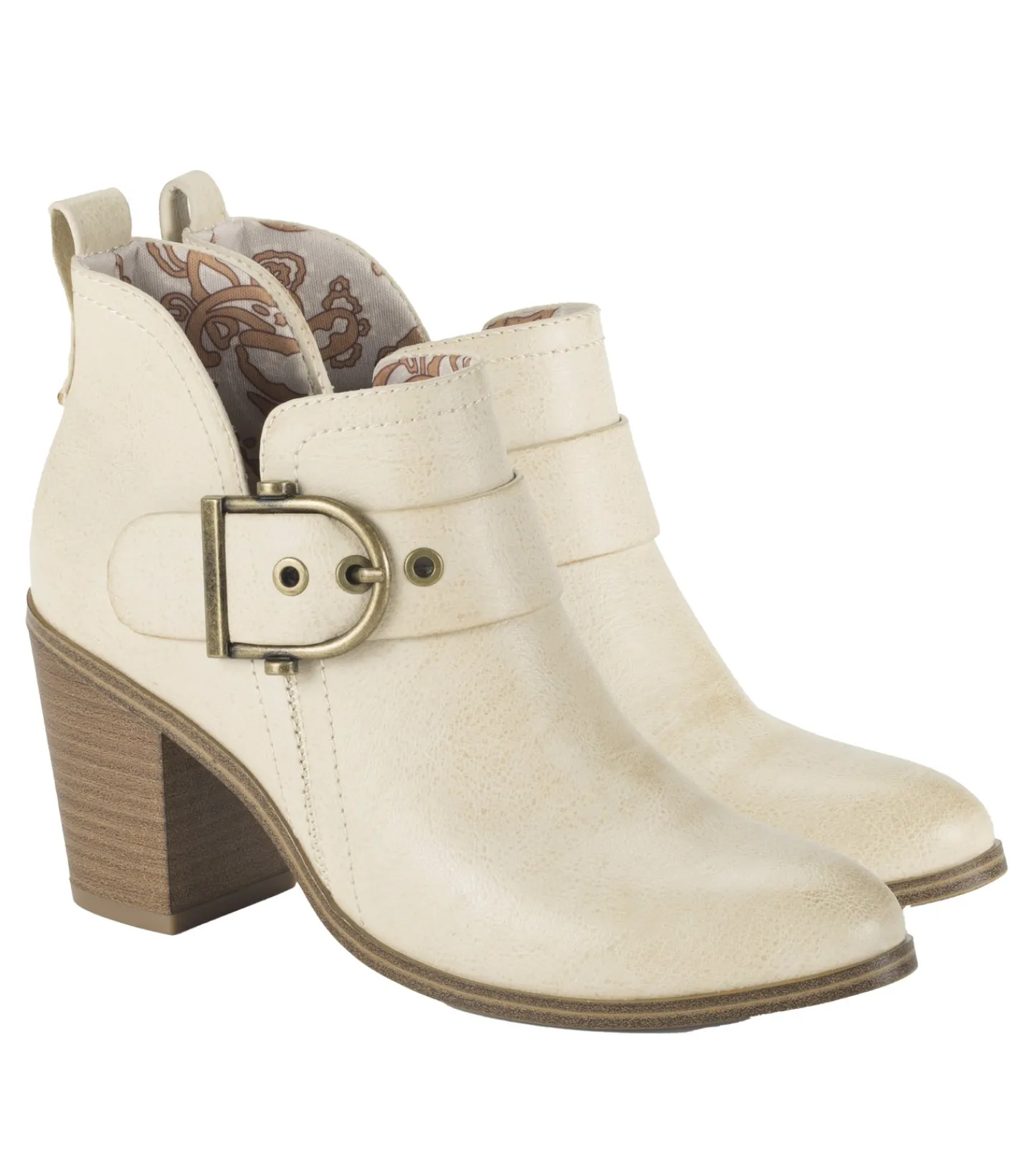 Baretraps Booties^Karina Block Heel Ankle Bootie Milkyway