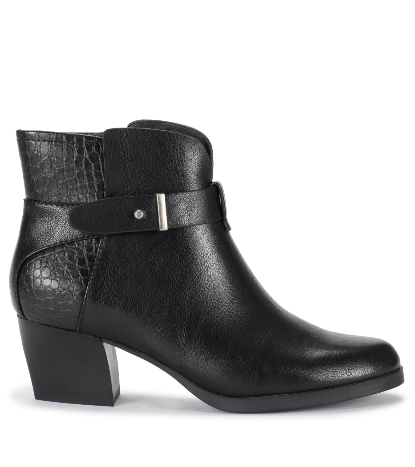 Baretraps Booties^Lane Block Heel Bootie BlackCroco