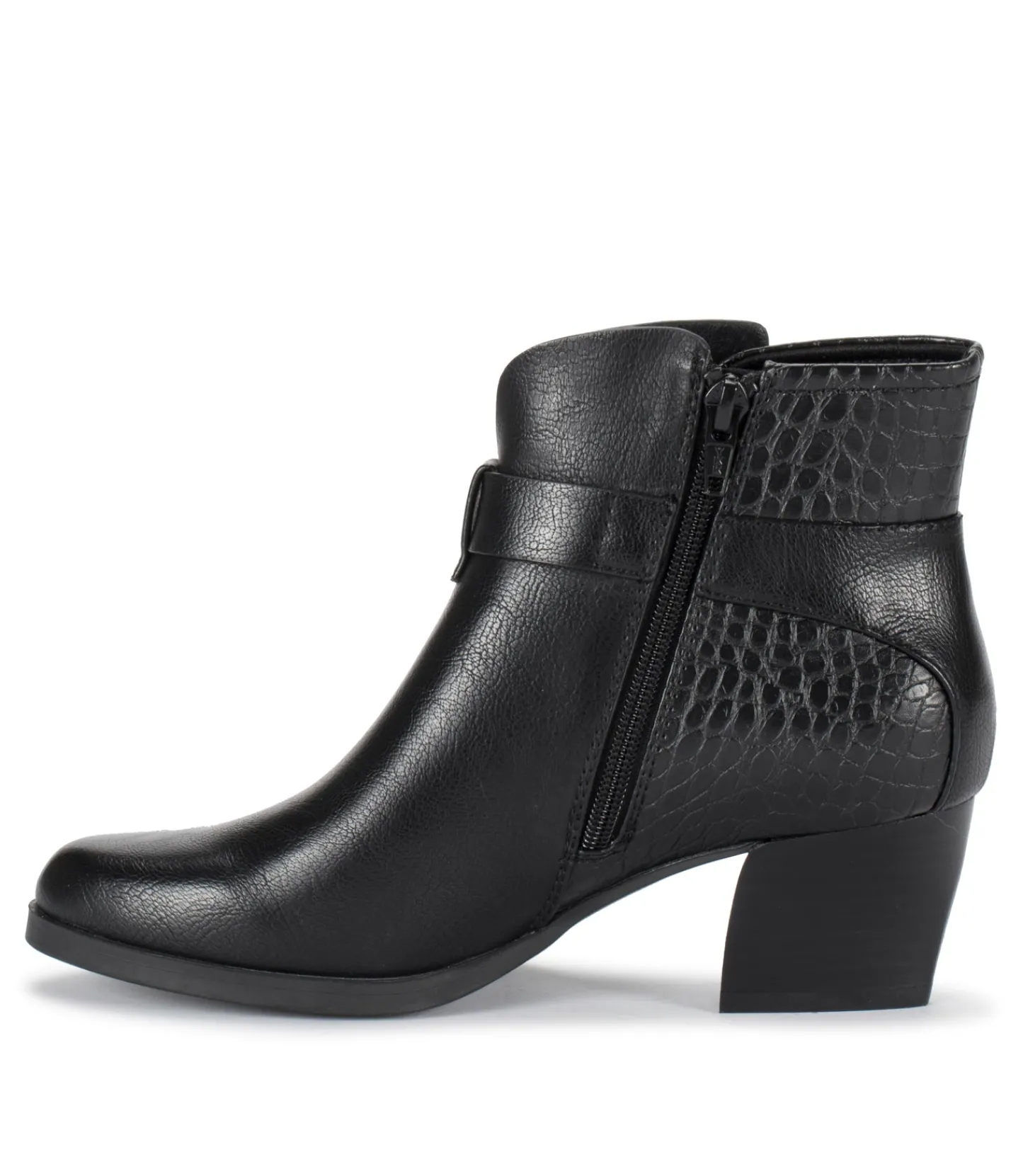 Baretraps Booties^Lane Block Heel Bootie BlackCroco