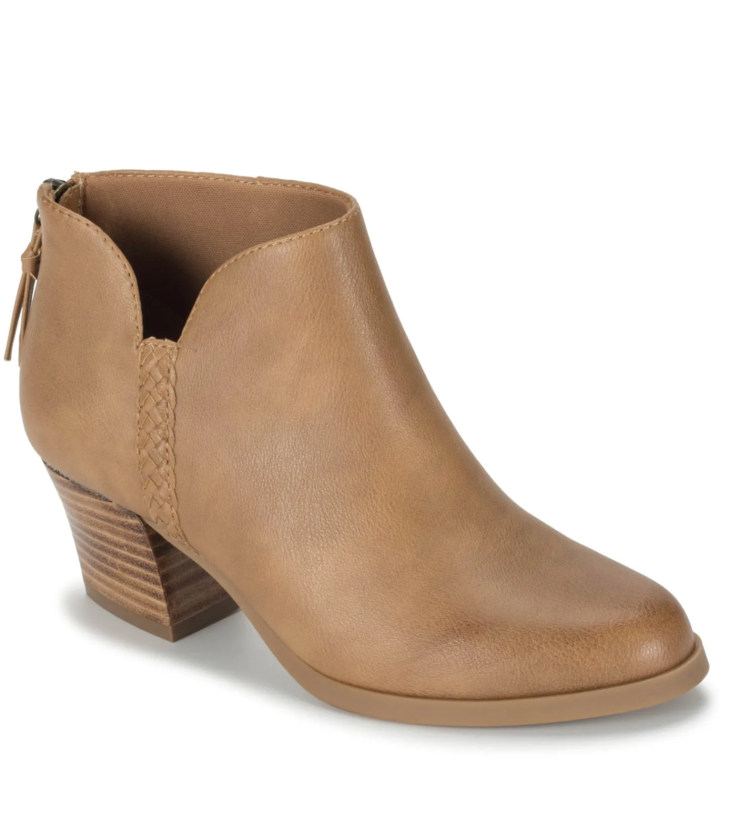 Baretraps Booties^Lauryn Block Heel Ankle Bootie SaltedCaramel