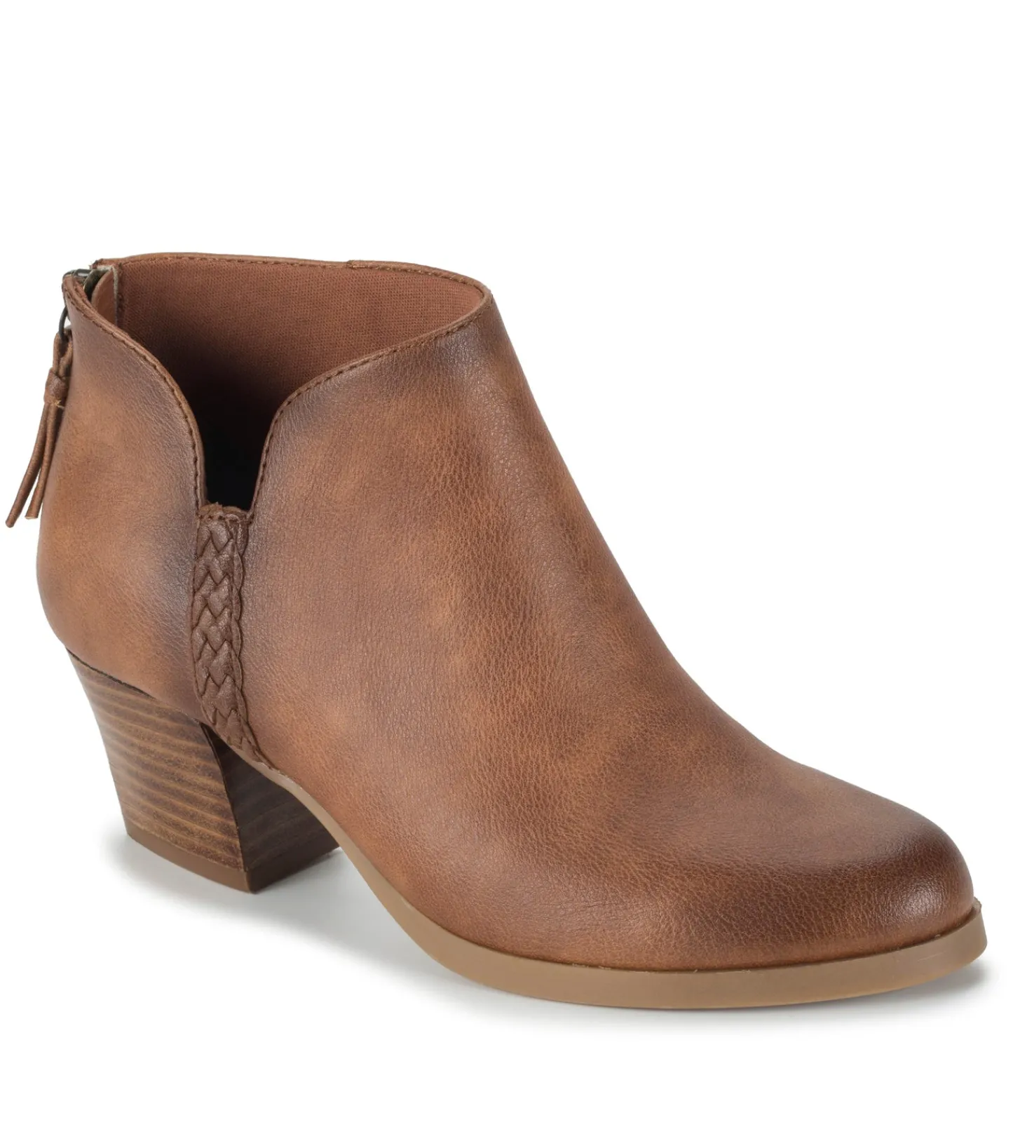 Baretraps Booties^Lauryn Block Heel Ankle Bootie Walnut