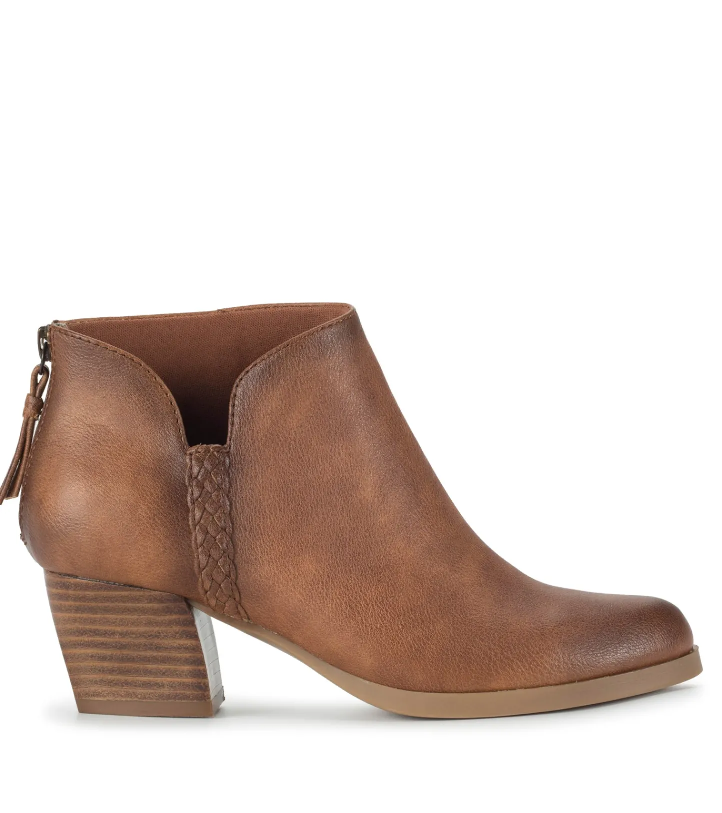 Baretraps Booties^Lauryn Block Heel Ankle Bootie Walnut