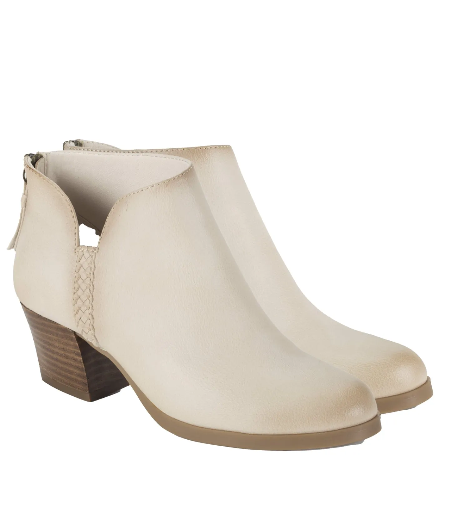 Baretraps Booties^Lauryn Block Heel Ankle Bootie Milkyway