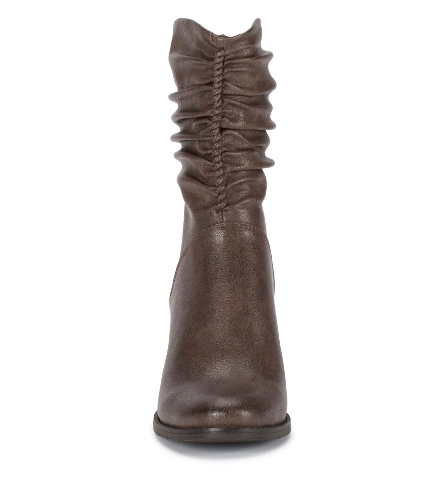 Baretraps Booties^Leslie Block Heel Slouch Boot DarkTaupe