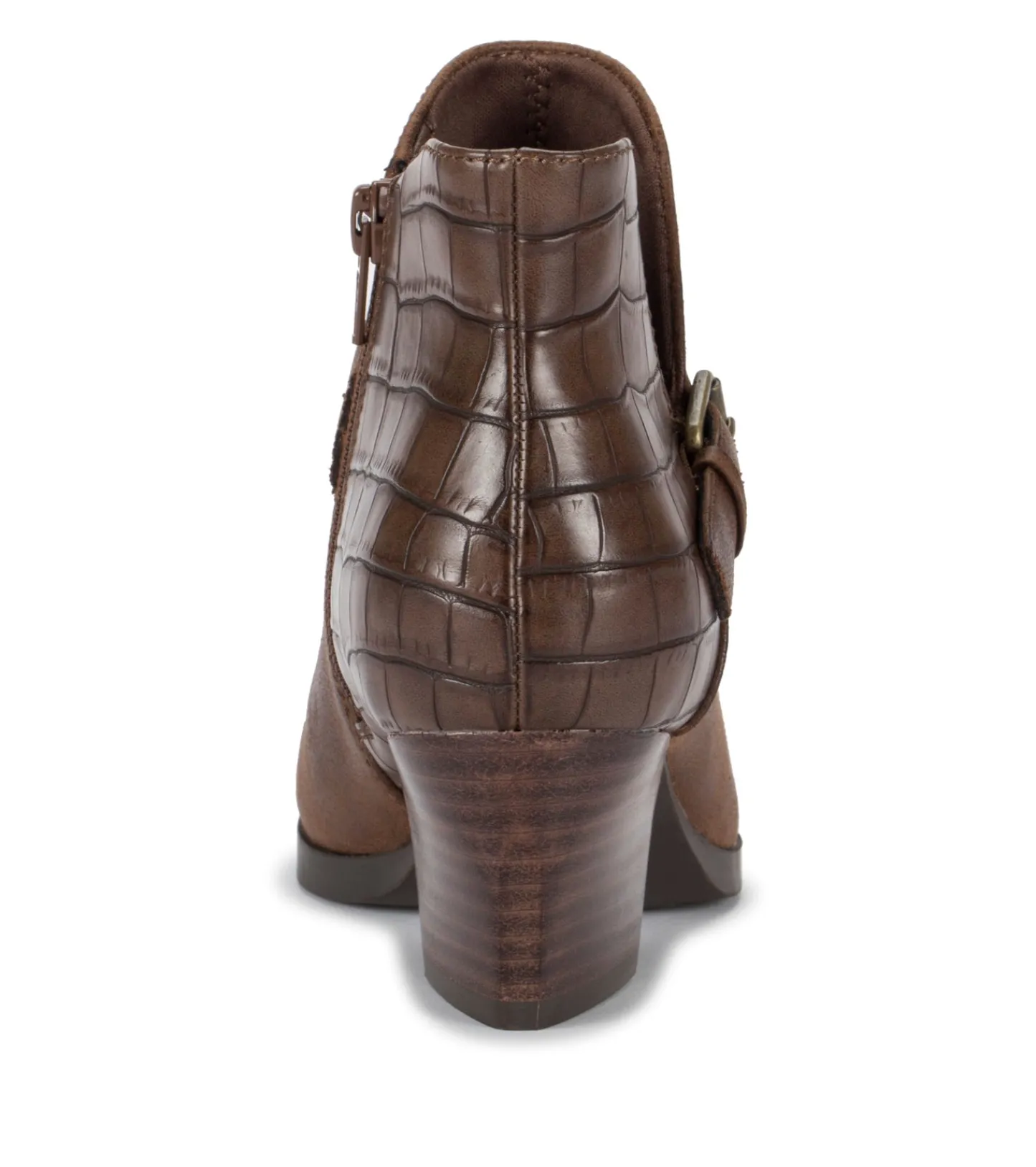 Baretraps Booties^Lexis Block Heel Bootie BrushBrownCroco