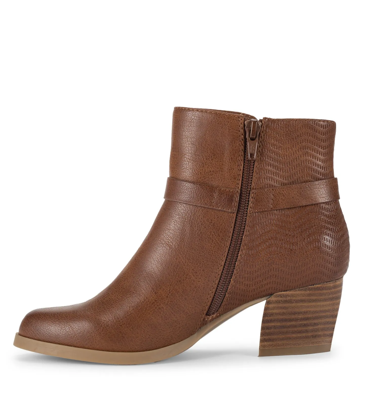 Baretraps Booties^Linda Block Heel Bootie Cognac