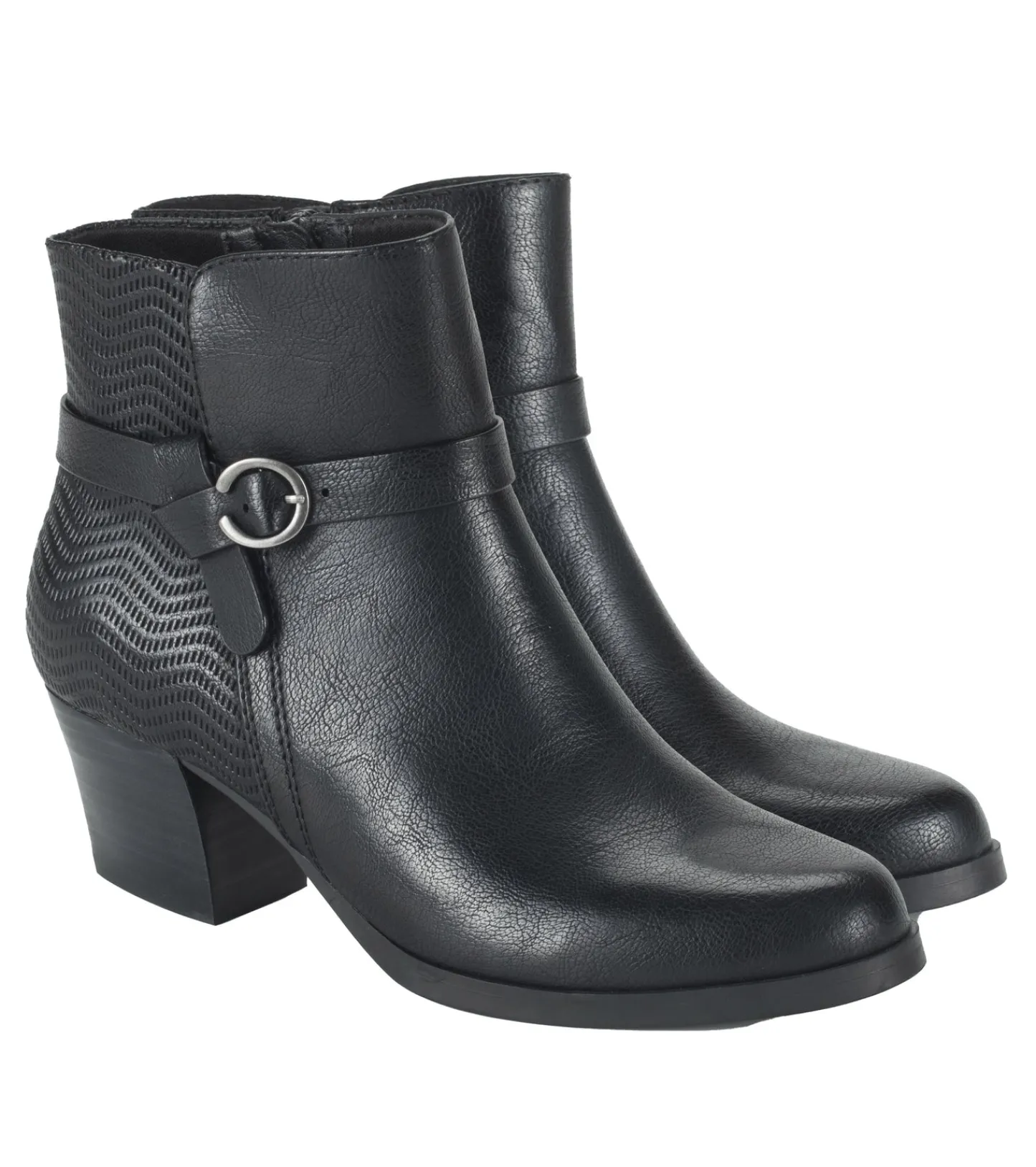 Baretraps Booties^Linda Block Heel Bootie Black