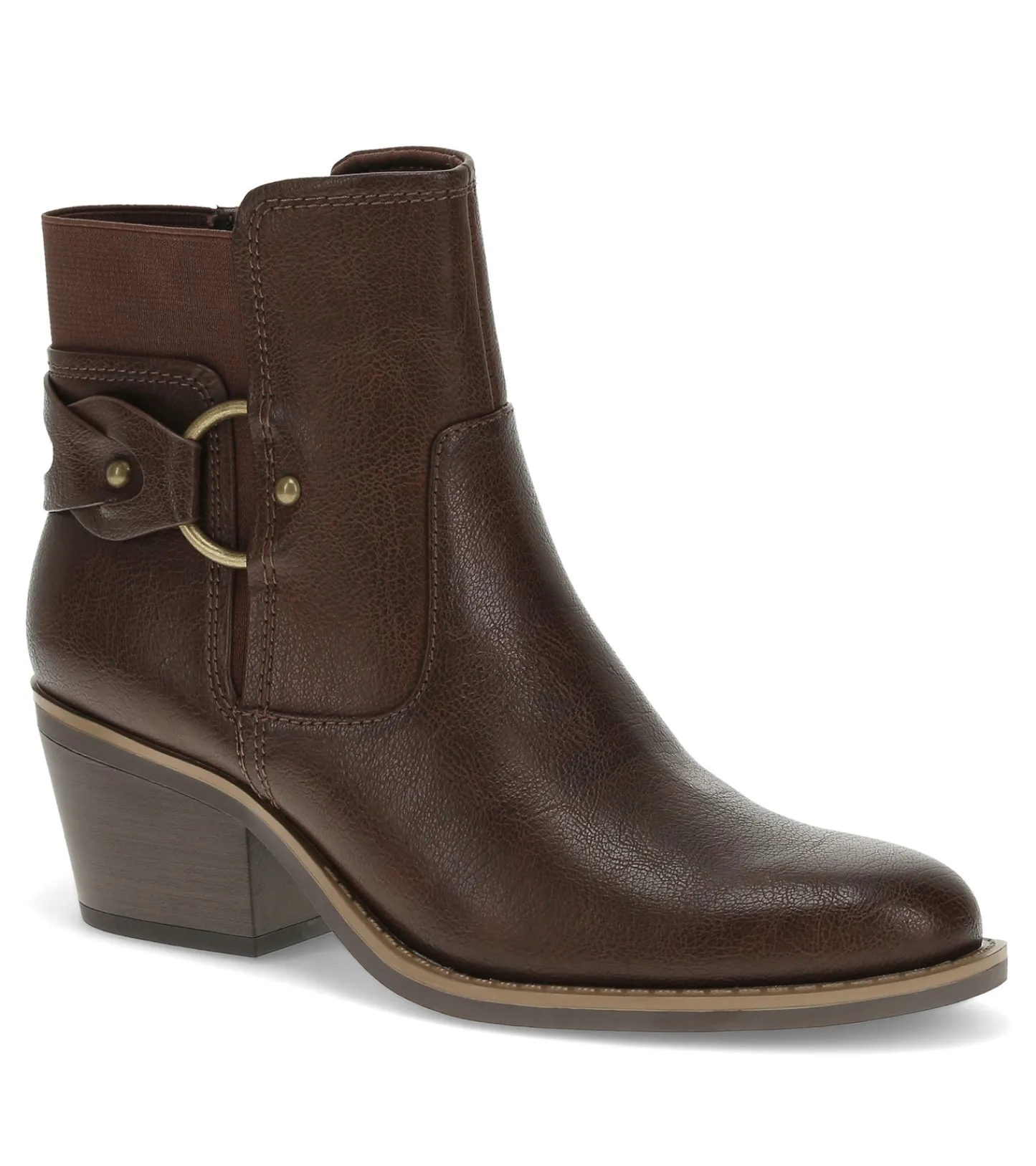Baretraps Booties^Luella Block Heel Bootie DarkBrown