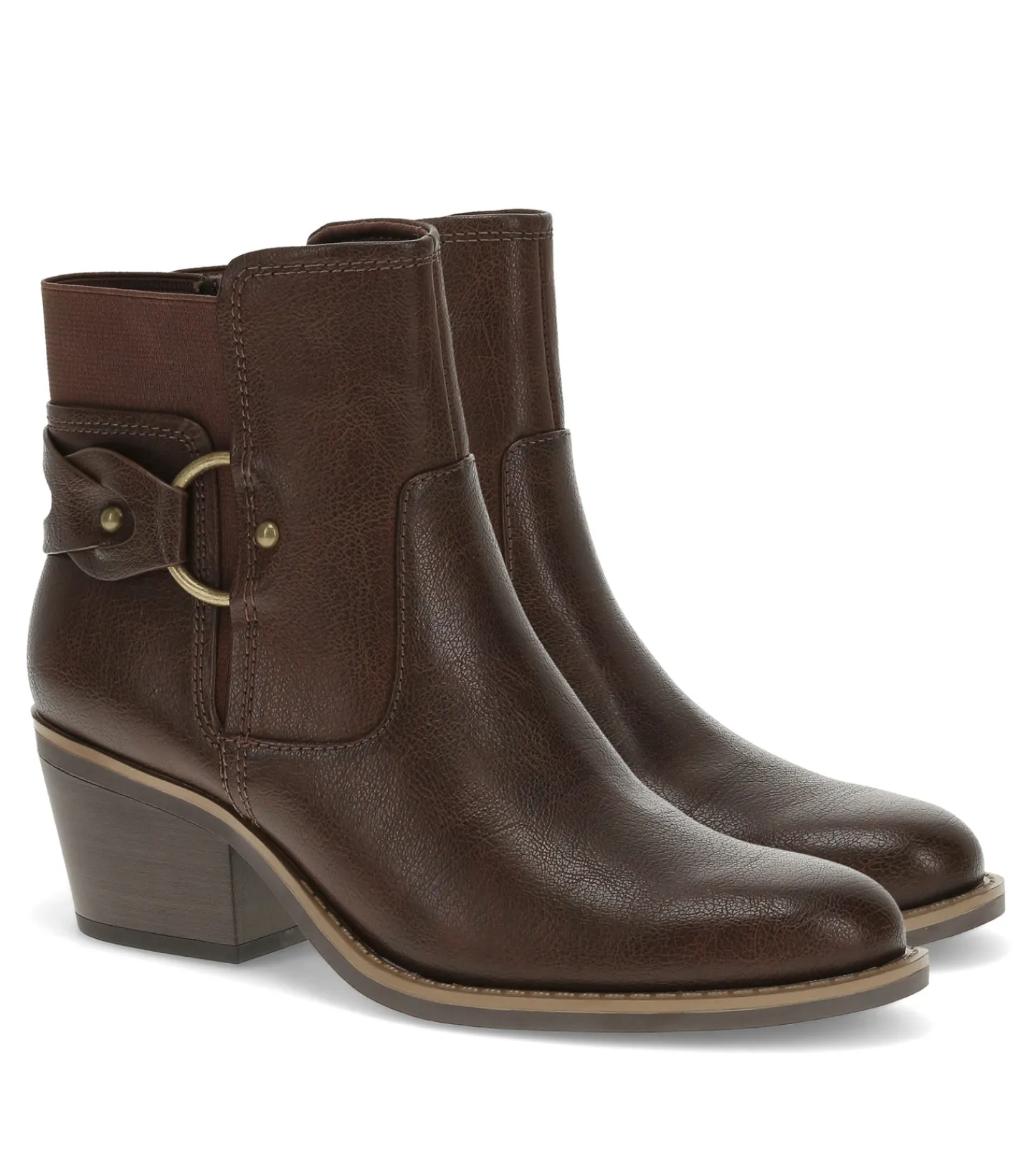 Baretraps Booties^Luella Block Heel Bootie DarkBrown