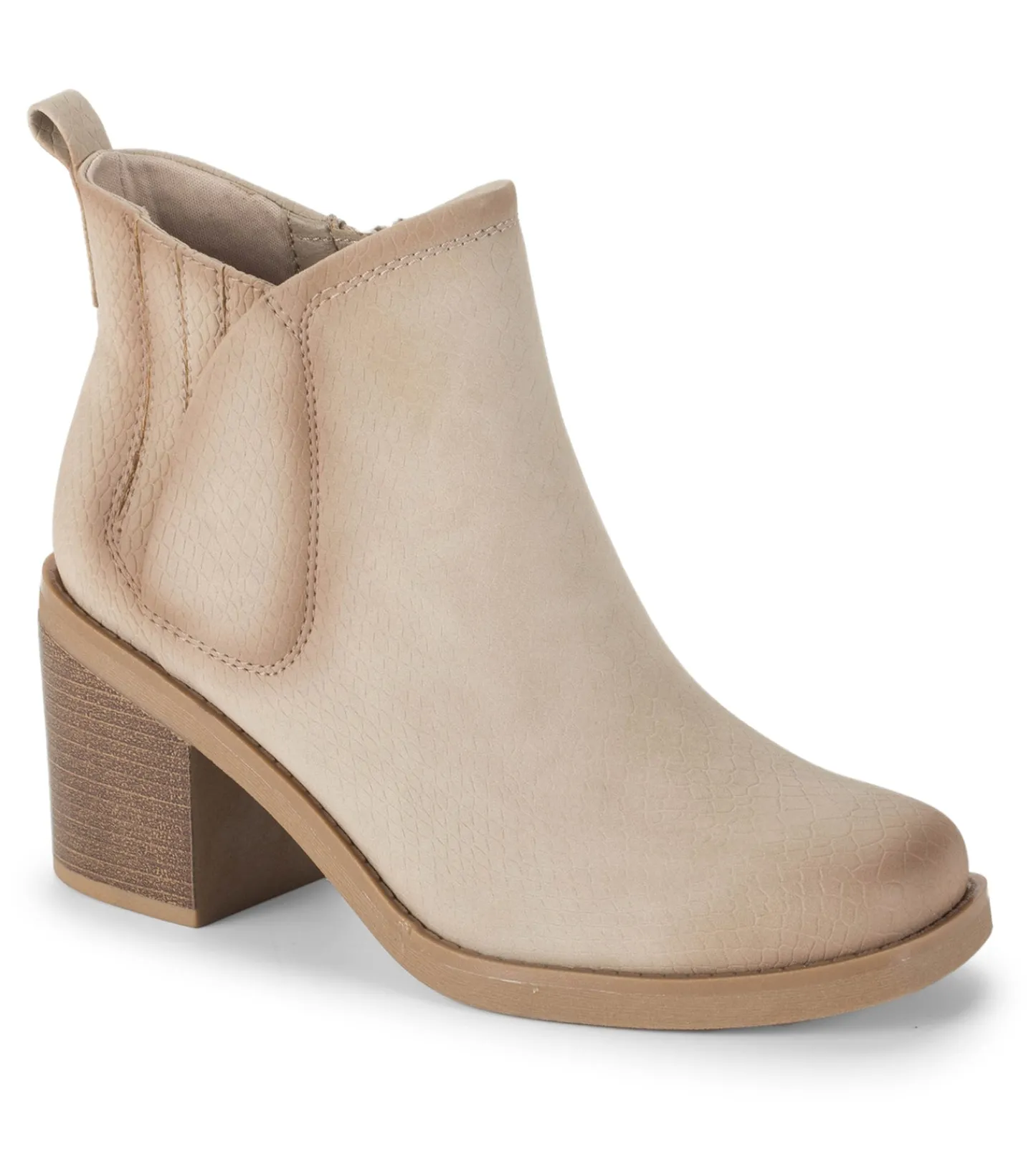 Baretraps Booties^Maria Block Heel Bootie Oatmeal