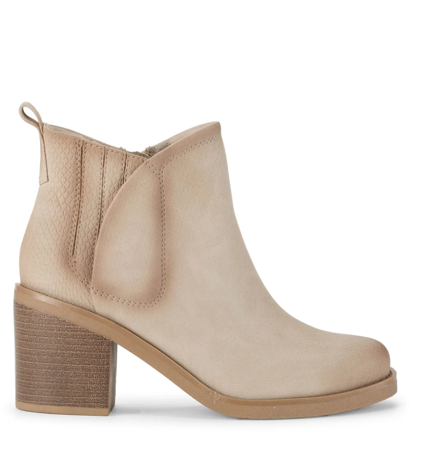 Baretraps Booties^Maria Block Heel Bootie Oatmeal