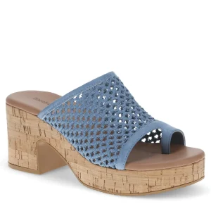 Baretraps Slides & Slip On Sandals^Michaela Block Heel Sandal IslandBlue