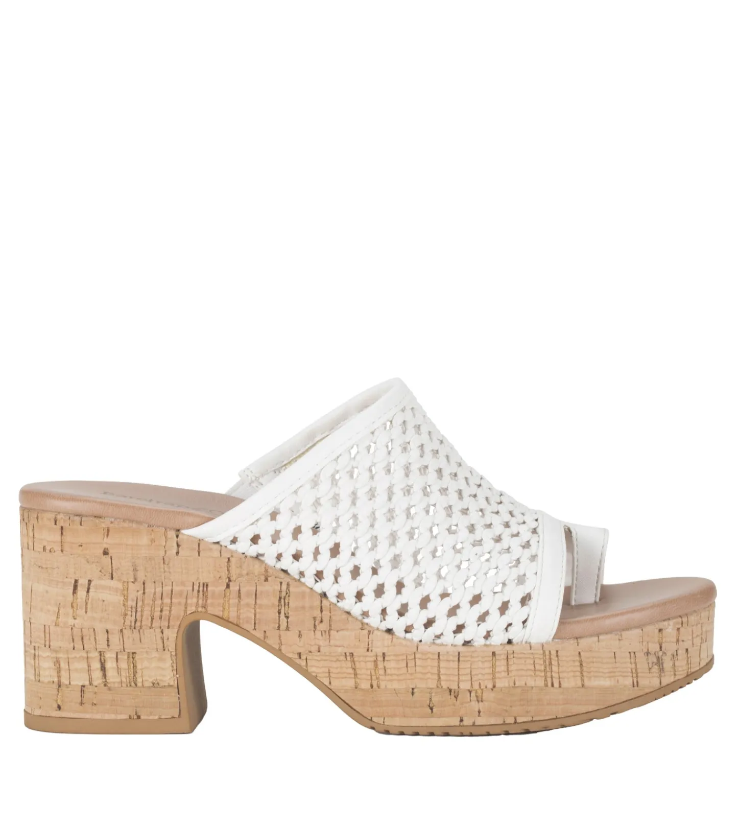 Baretraps Slides & Slip On Sandals^Michaela Block Heel Sandal White