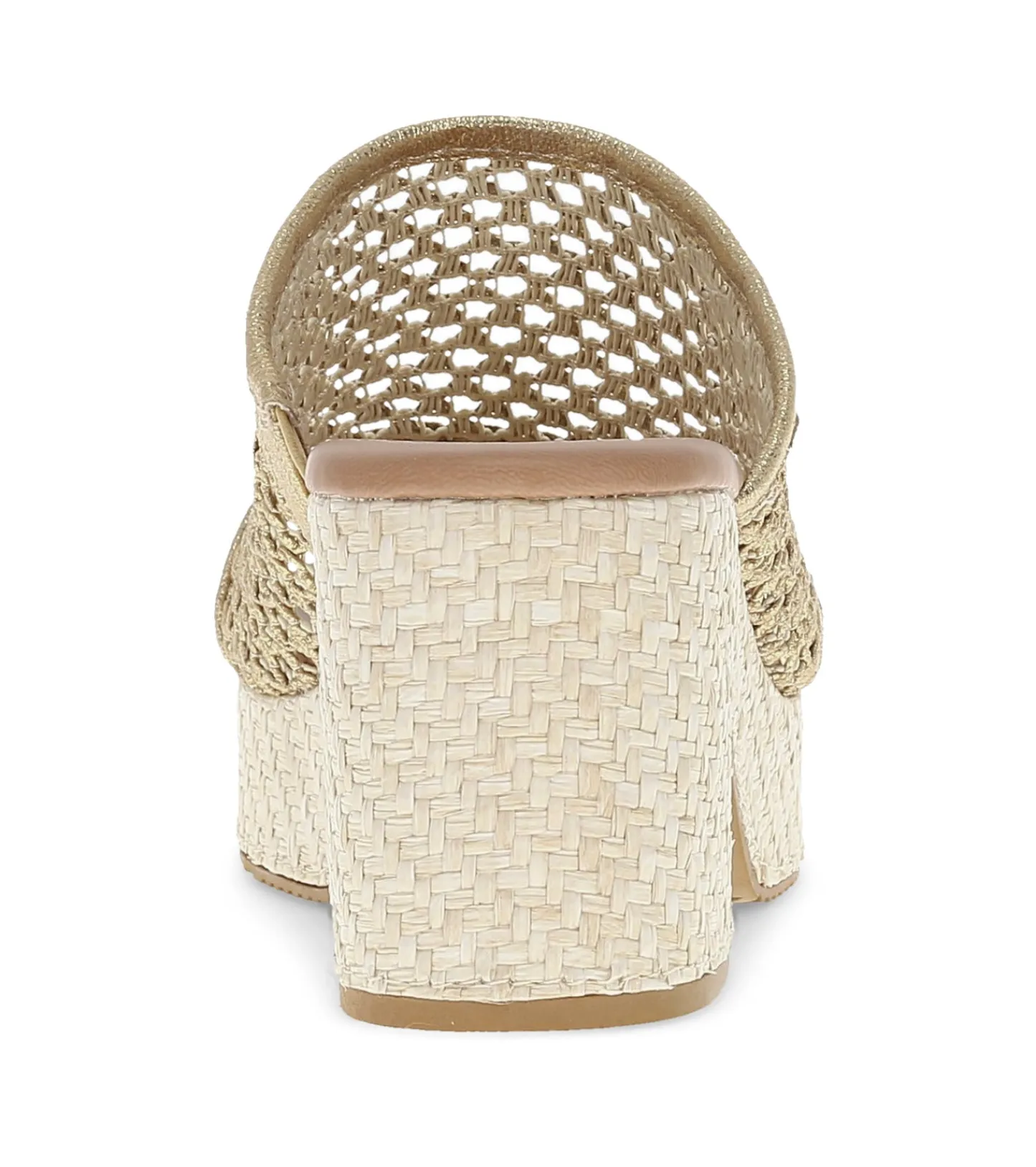 Baretraps Slides & Slip On Sandals^Michaela Block Heel Sandal OldGold