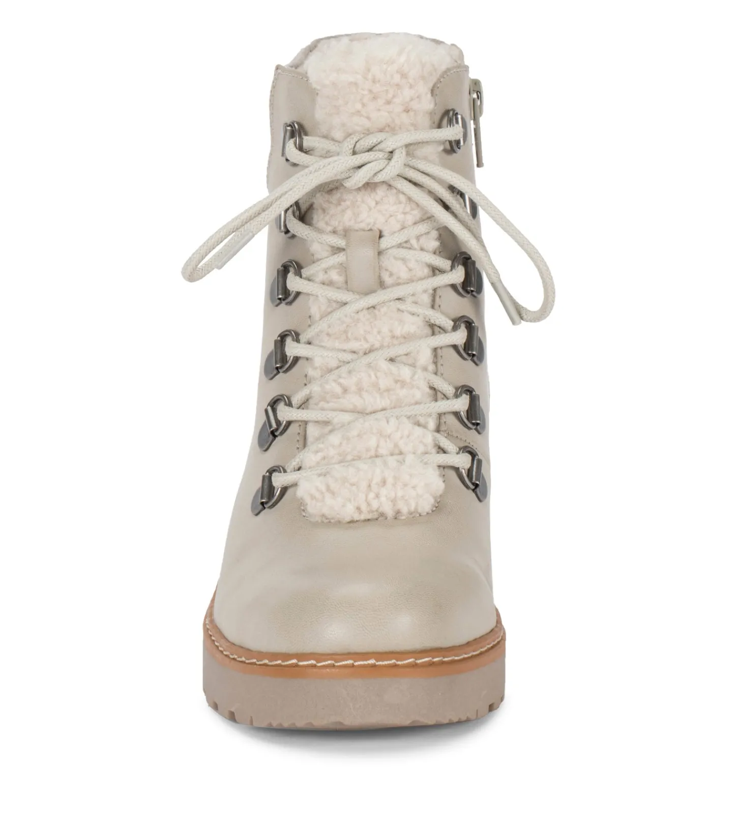 Baretraps Booties^Nasha Lace Up Wedge Bootie Taupe