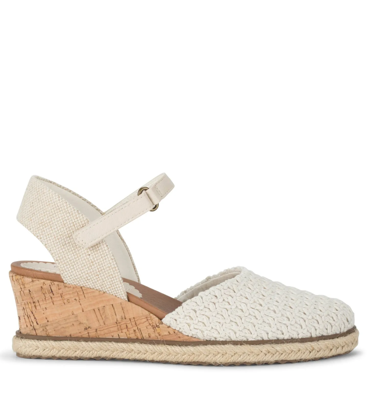 Baretraps Wedge Sandals^Ocean Closed Toe Wedge Sandal Natural