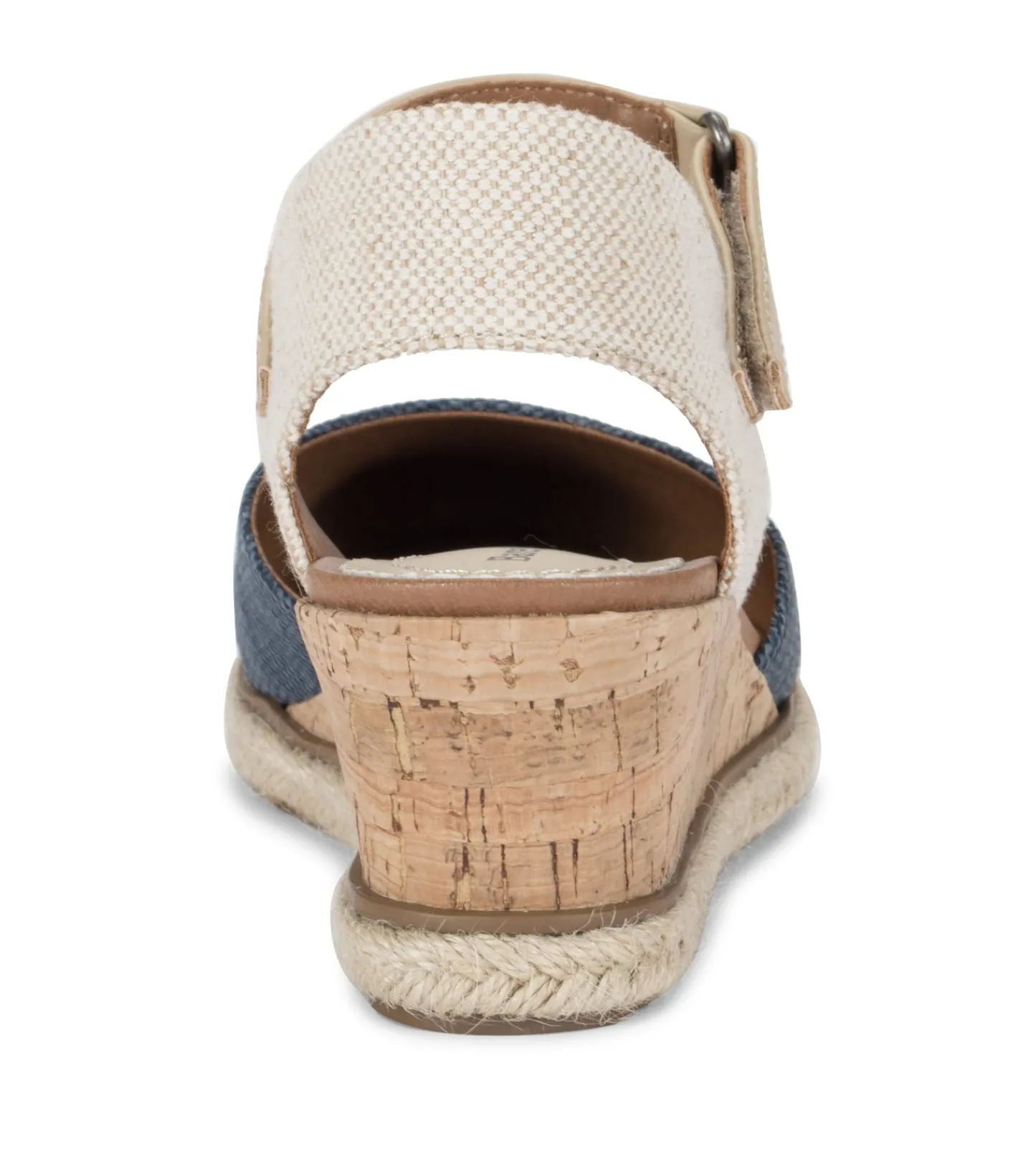 Baretraps Wedge Sandals^Ocean Closed Toe Wedge Sandal NavyBlueCanvas
