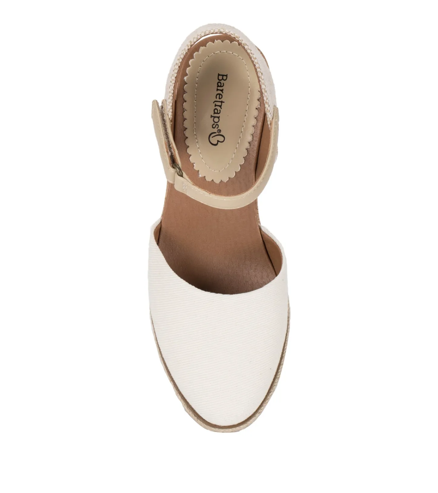 Baretraps Wedge Sandals^Ocean Closed Toe Wedge Sandal Cream