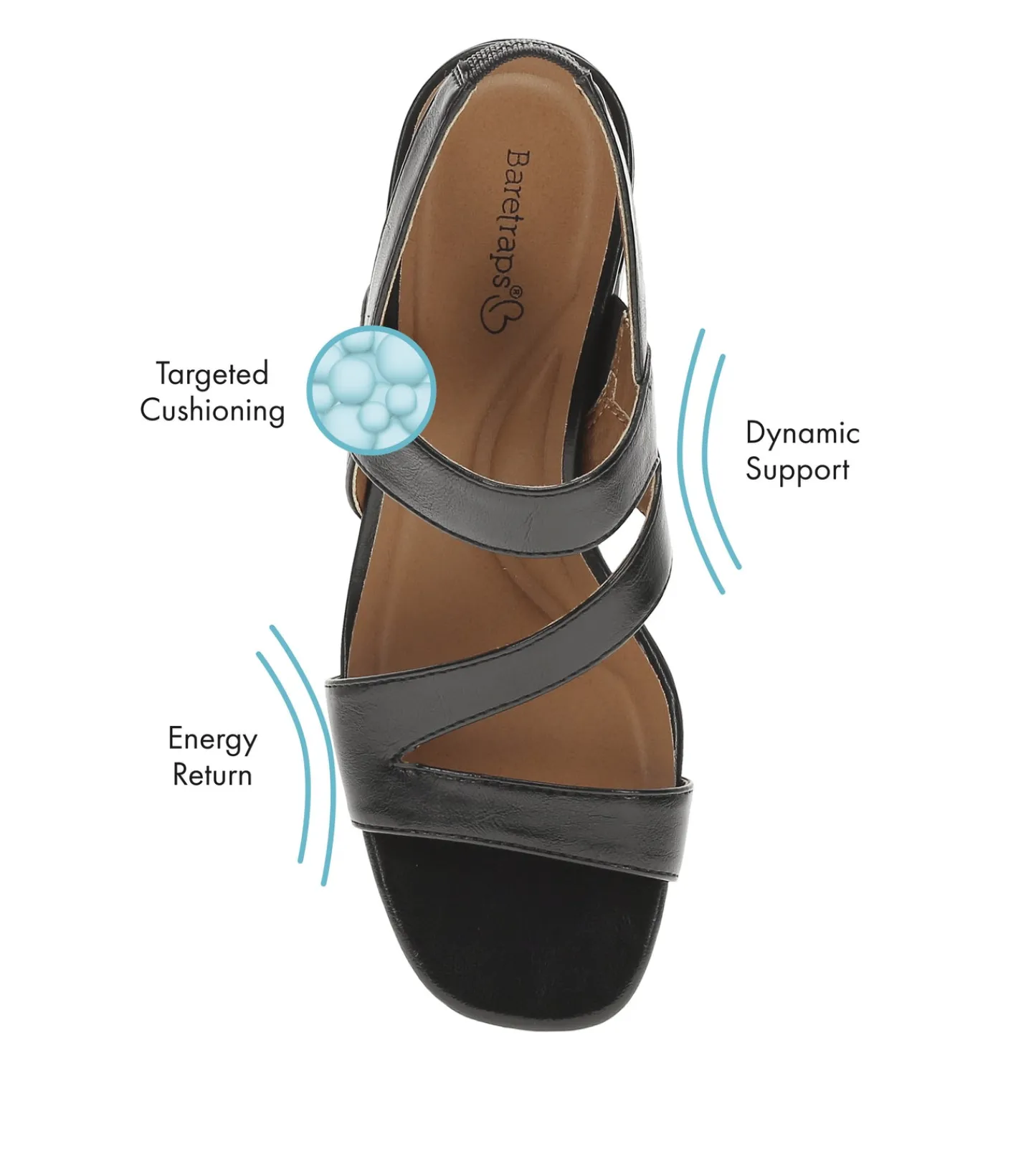 Baretraps Dress Shoes^Posha Block Heel Sandal Black