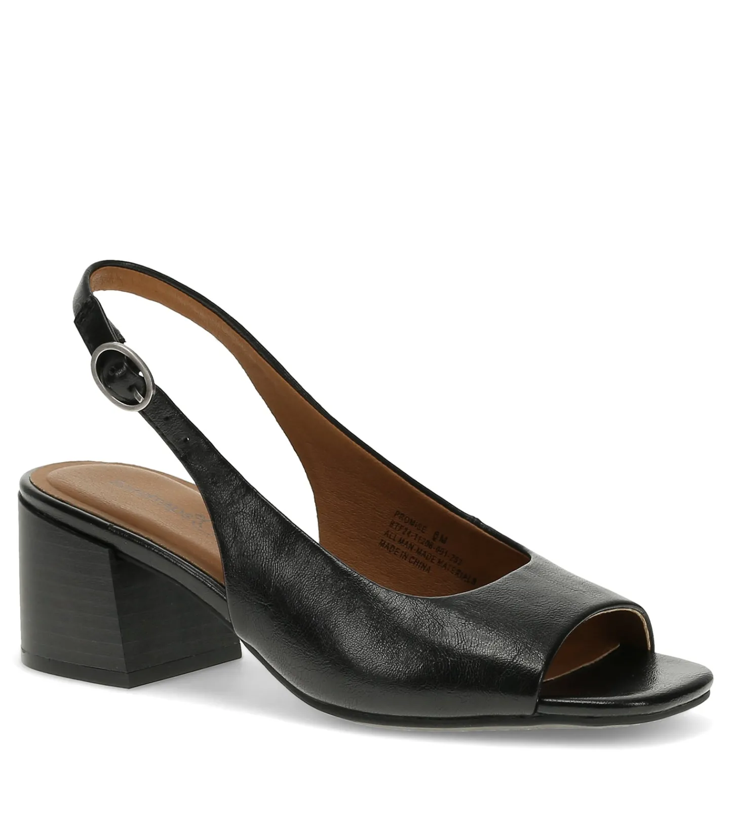 Baretraps Dress Shoes^Promise Peep Toe Slingback Pump Black